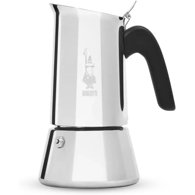 Bialetti - New Venus Induction, Edelstahl Herd Espresso-Kaffeemaschine, Geeignet für Alle Herdarten, 6 Tassen, Aluminiu…
