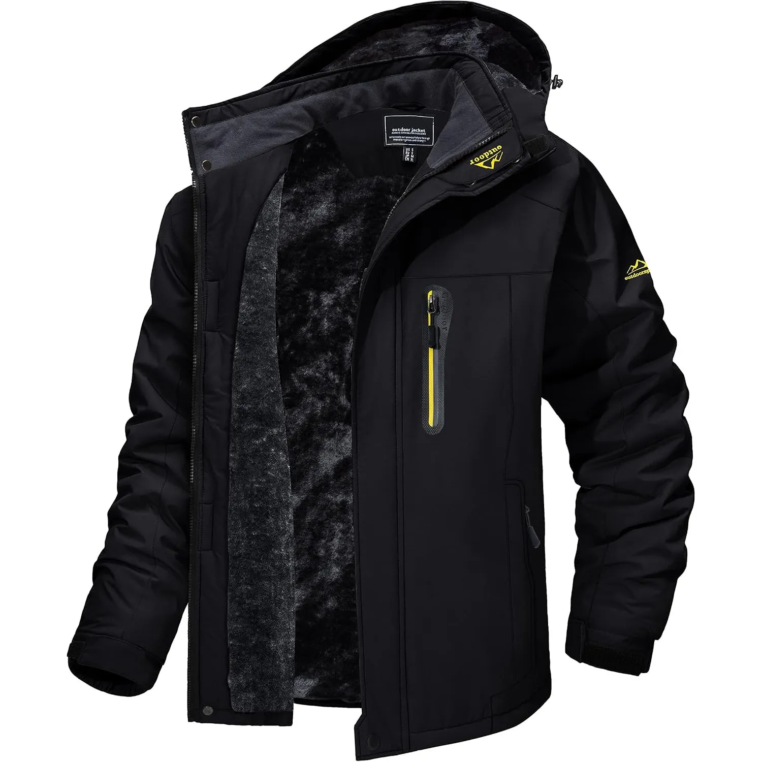 MAGCOMSEN Winterjacke Herren Wasserdicht Winddicht Warm Gefüttert Skijacke