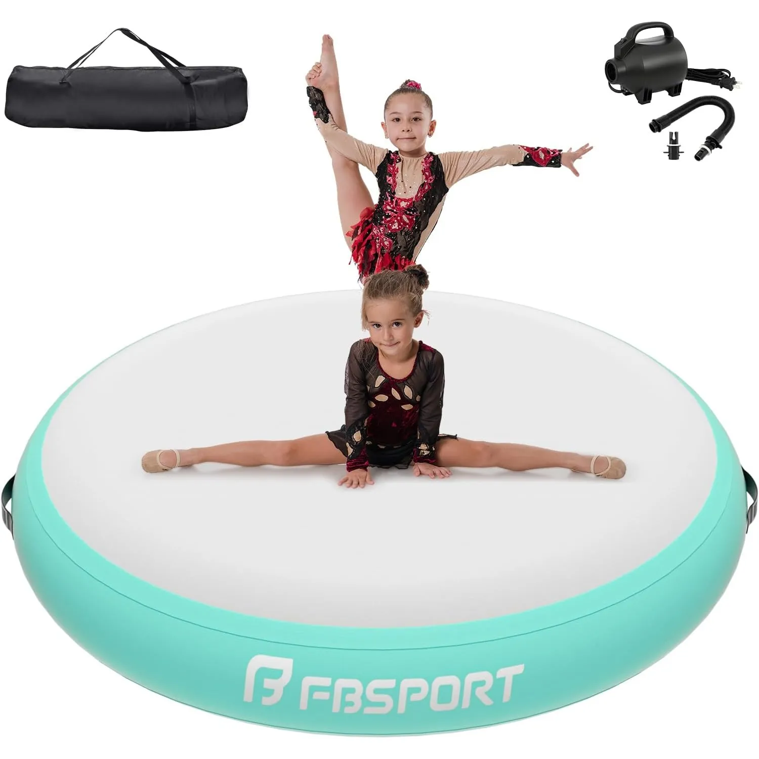 FBSPORT Airspot Aufblasbare Airtrack Matte Turnmatte Air Barrel