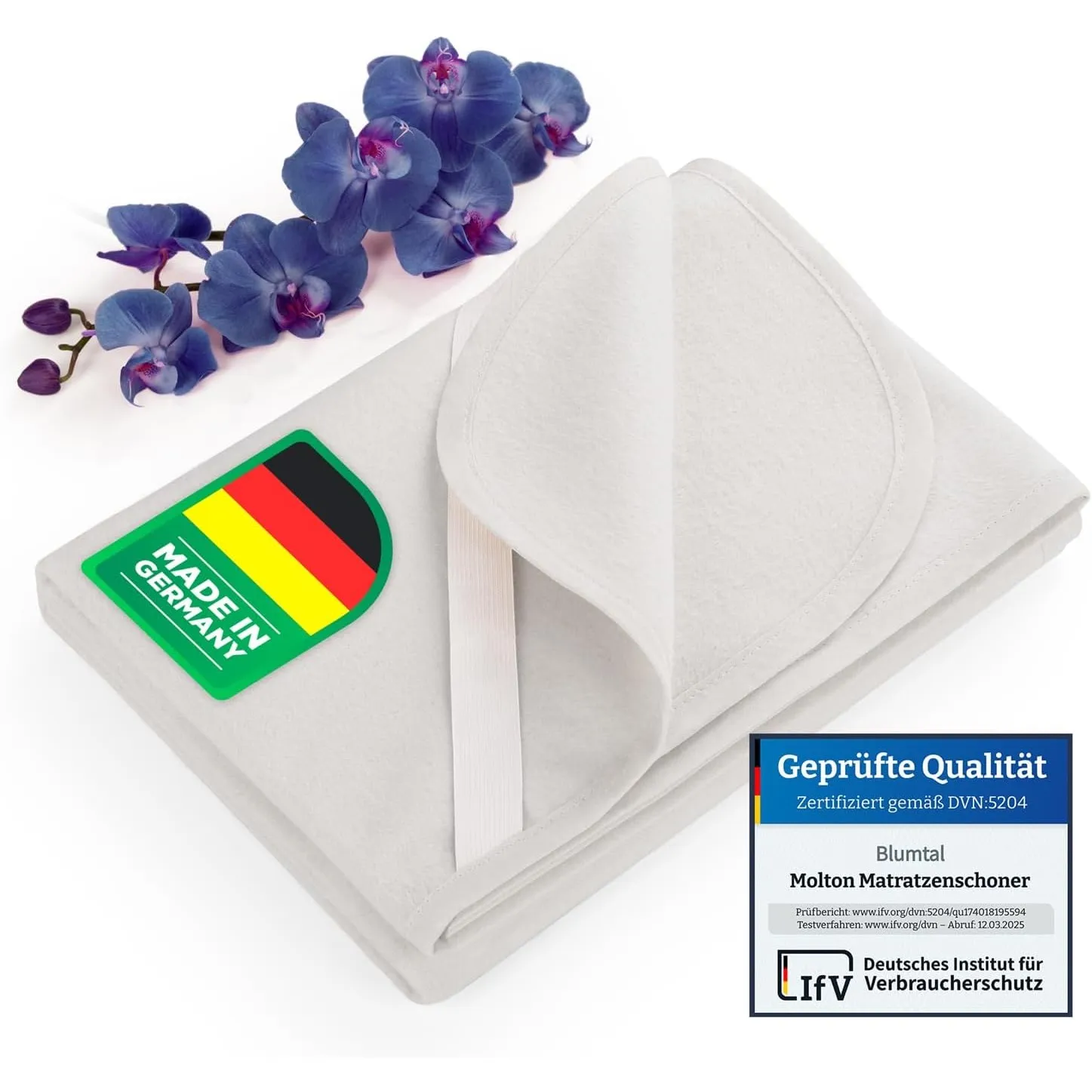 Blumtal® Premium Molton Matratzenschoner 90x200 cm 100% Baumwolle - Oeko-Tex zert. Molton Matratzenauflage 90x200cm - M…