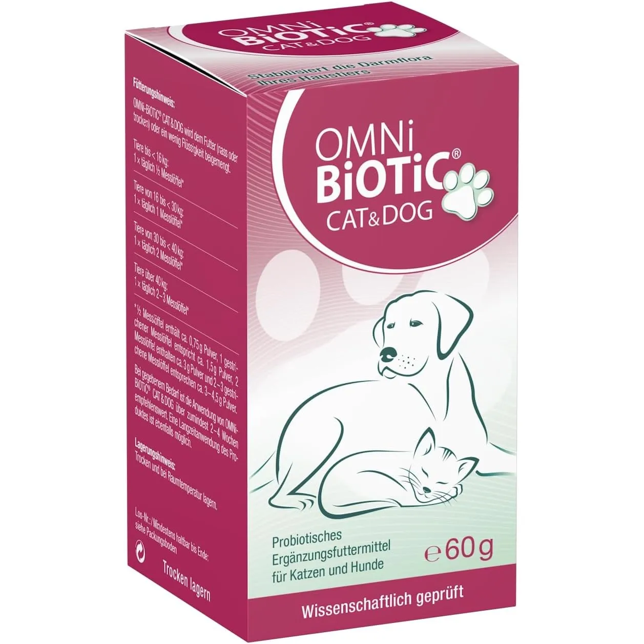 OMNi BiOTiC CAT & Dog | Zur Stabilisierung Einer sensiblen tierischen Darmflora | Probiotisches Ergänzungsfuttermittel …
