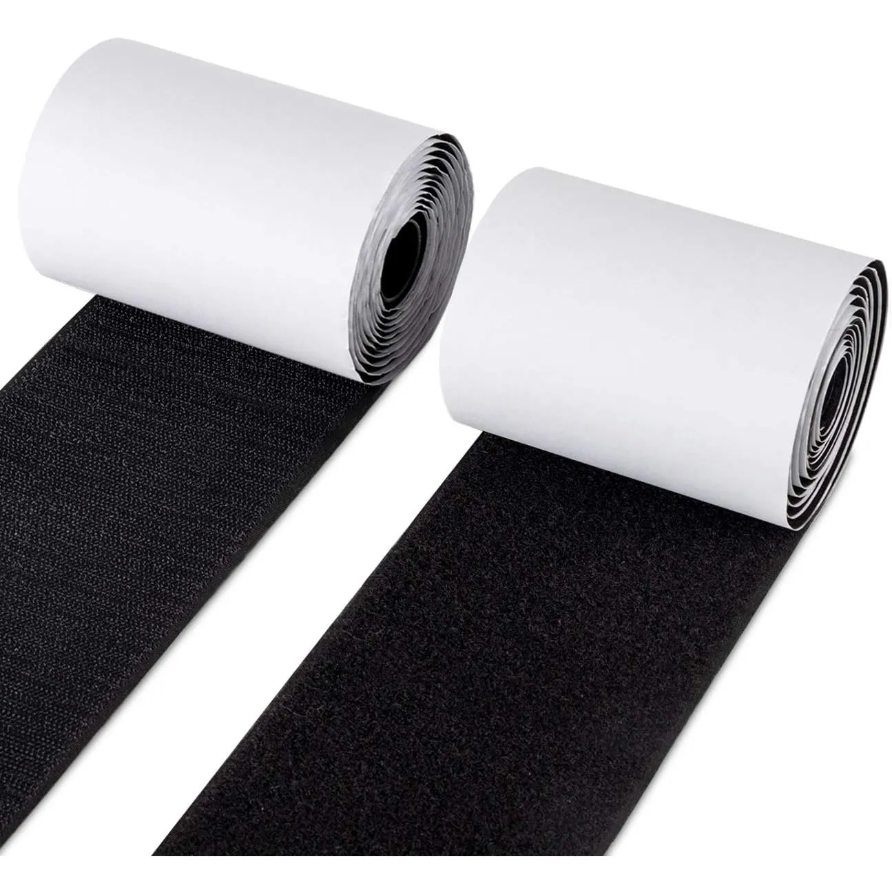 Anstore Industrie Klettband Selbstklebend Extra Stark Klettverschluss Selbstklebend, 10CM Breite 1.5 Meter Lang, Schwarz