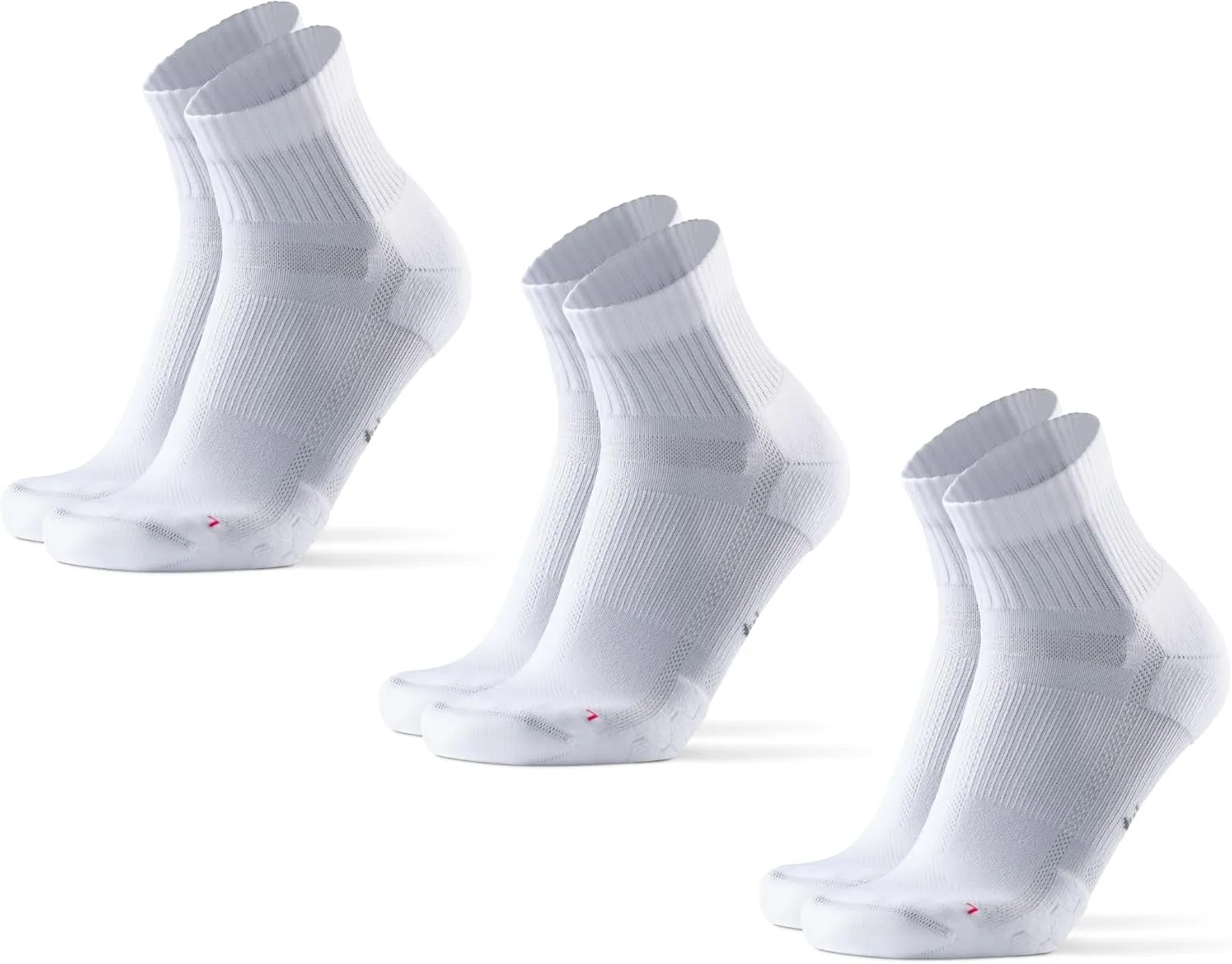 DANISH ENDURANCE Quarter Laufsocken, Knöchelhohe Sportsocken, Atmungsaktive Socken, Leichte Kompression, Gepolstert & A…