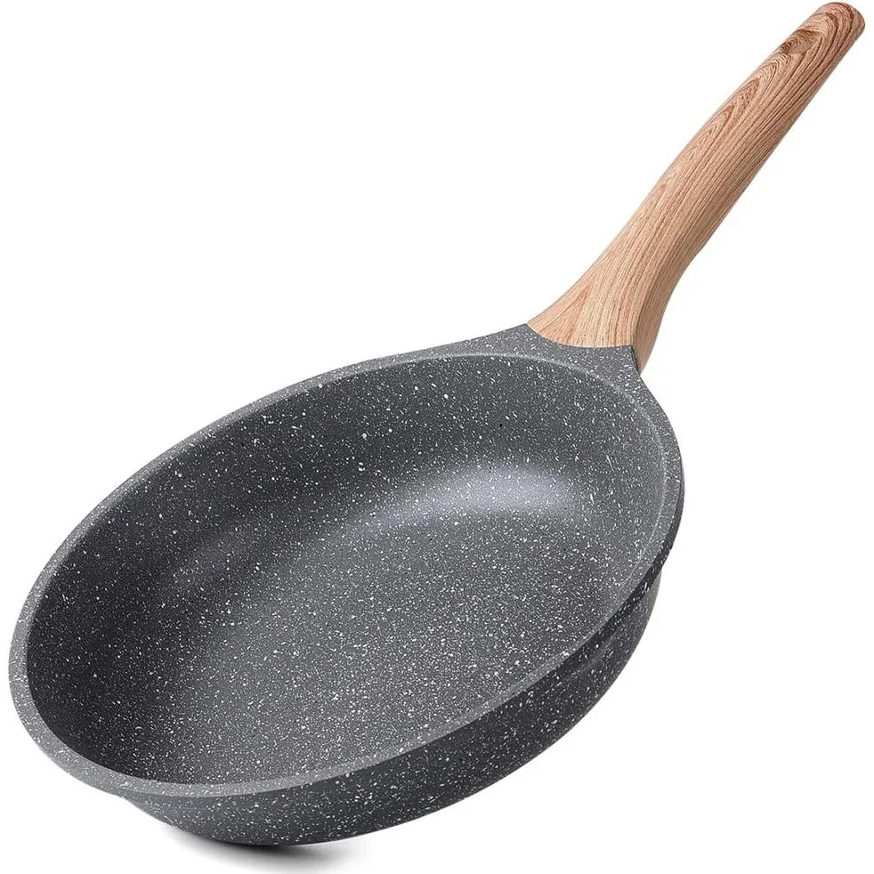 ZUOFENG Antihaft Pfanne Bratpfanne Beschichtet 24cm, Granit Pfannen Nonstick Frying Pan, Beschichtete Pfanne Für Gasher…