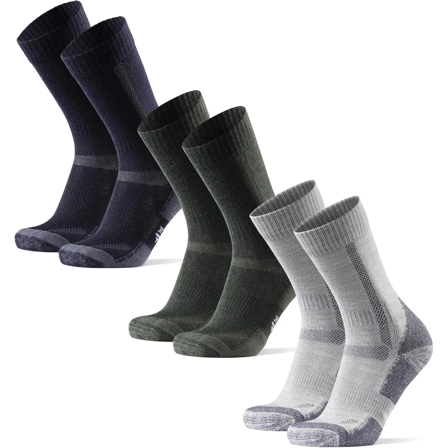 DANISH ENDURANCE Merino Wandersocken, 1, 3 & 5 Paar | Merino Trekkingsocken, Stark Gepolstert & Atmungsaktiv, Geruchshe…