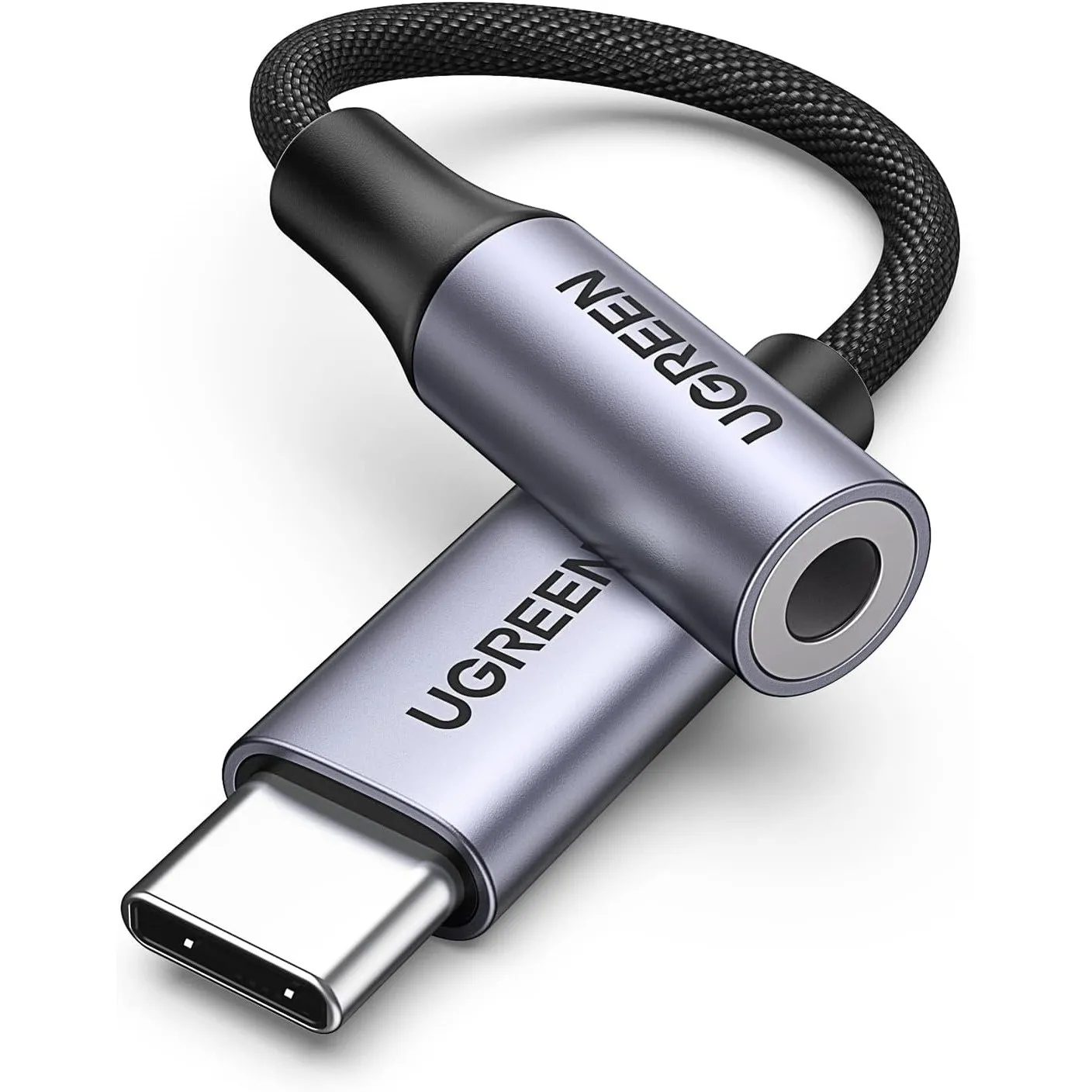 UGREEN USB C Klinke Adapter USB C auf 3,5mm Kopfhörer Adapter, Grau