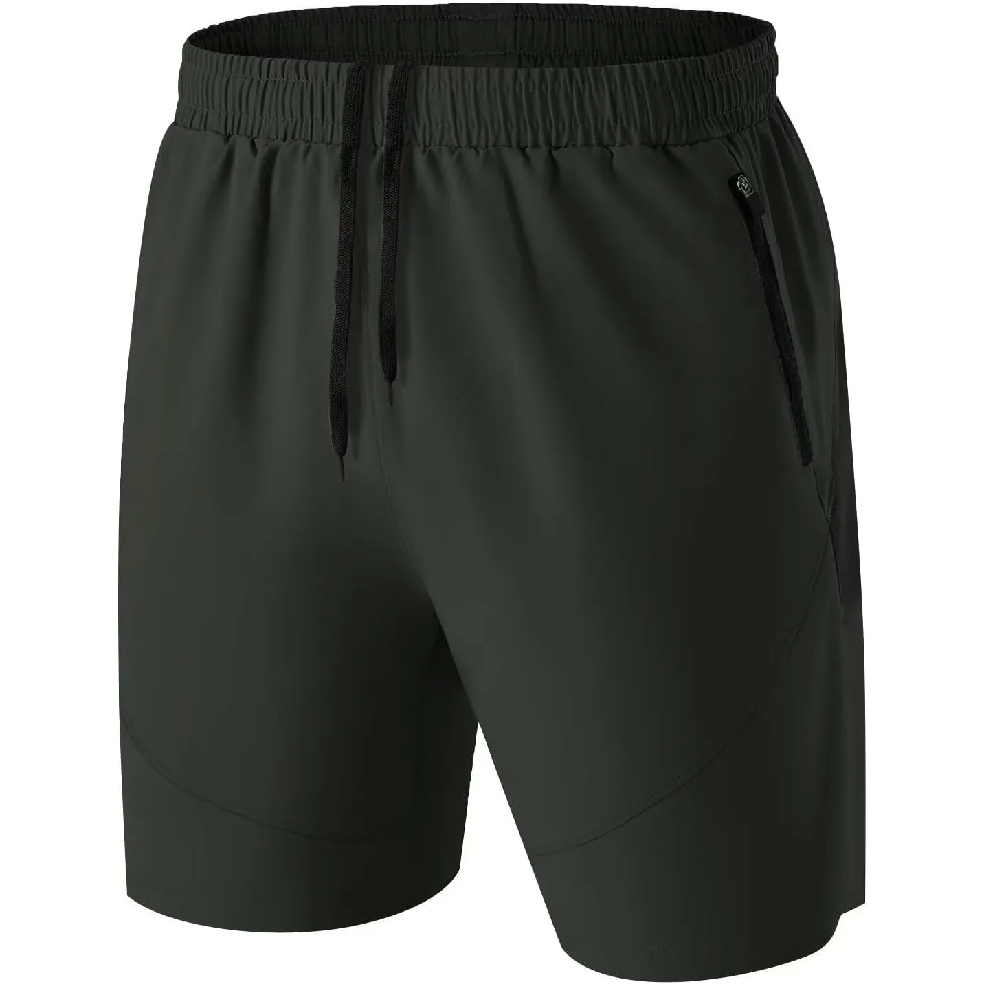 HMIYA Sporthose Herren Kurz mit Reißverschlusstasche | Atmungsaktiv Sport Shorts mit Reißverschluss,Leichte Kurze Hose …