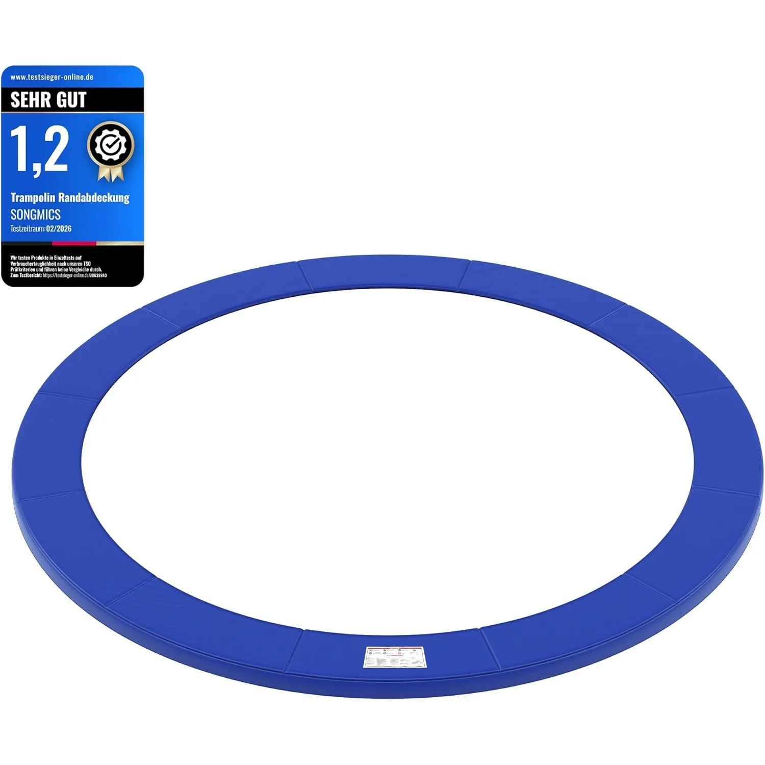 SONGMICS Trampolin Randabdeckung, Ø 183 244 305 366 427 cm, Federabdeckung, Randschutz, Sicherheitsmatte, UV-resistent,…