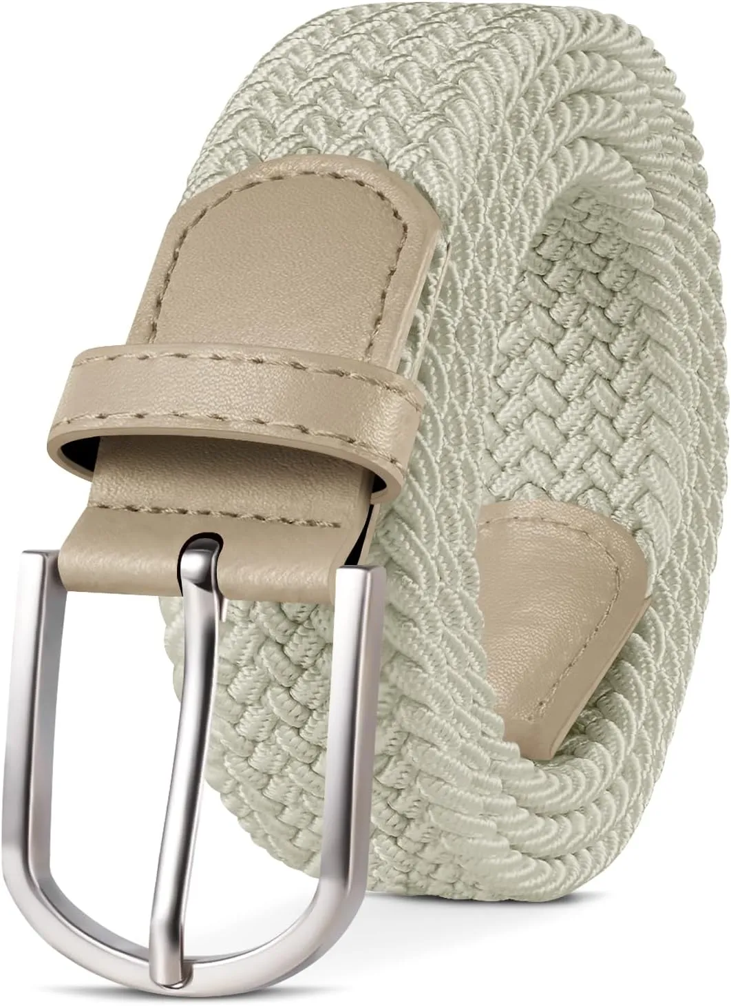 Tangchao Fabric Belt, Stretch Belt, Braided and Elastic Stretchy Belt for Men and Women, Width 3.3 cm, Length 90 cm to …