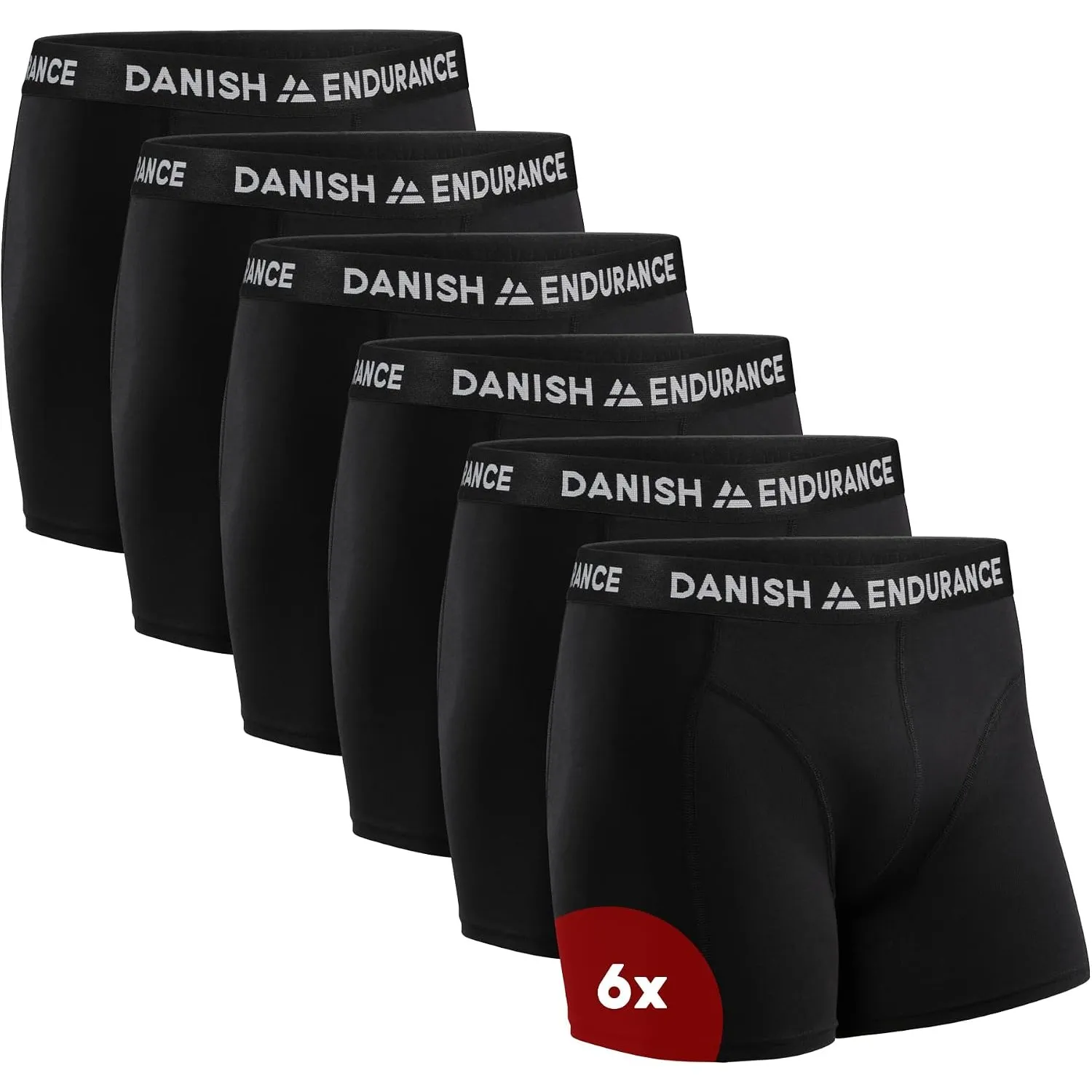 DANISH ENDURANCE 6er Pack Boxershorts Herren, Mit oder ohne Eingriff | Weiche Baumwolle Unterhosen Herren, Atmungsaktiv…