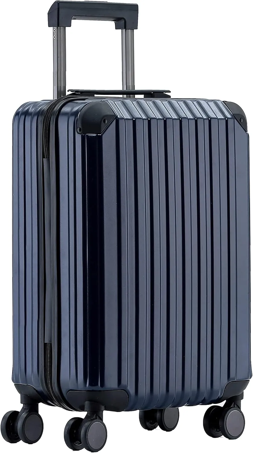 Münicase M816 TSA-Schloß Koffer Reisekoffer Trolley Kofferset Hardschale Boardcase Handgepäck (Dunkelblau, Kleiner Koff…