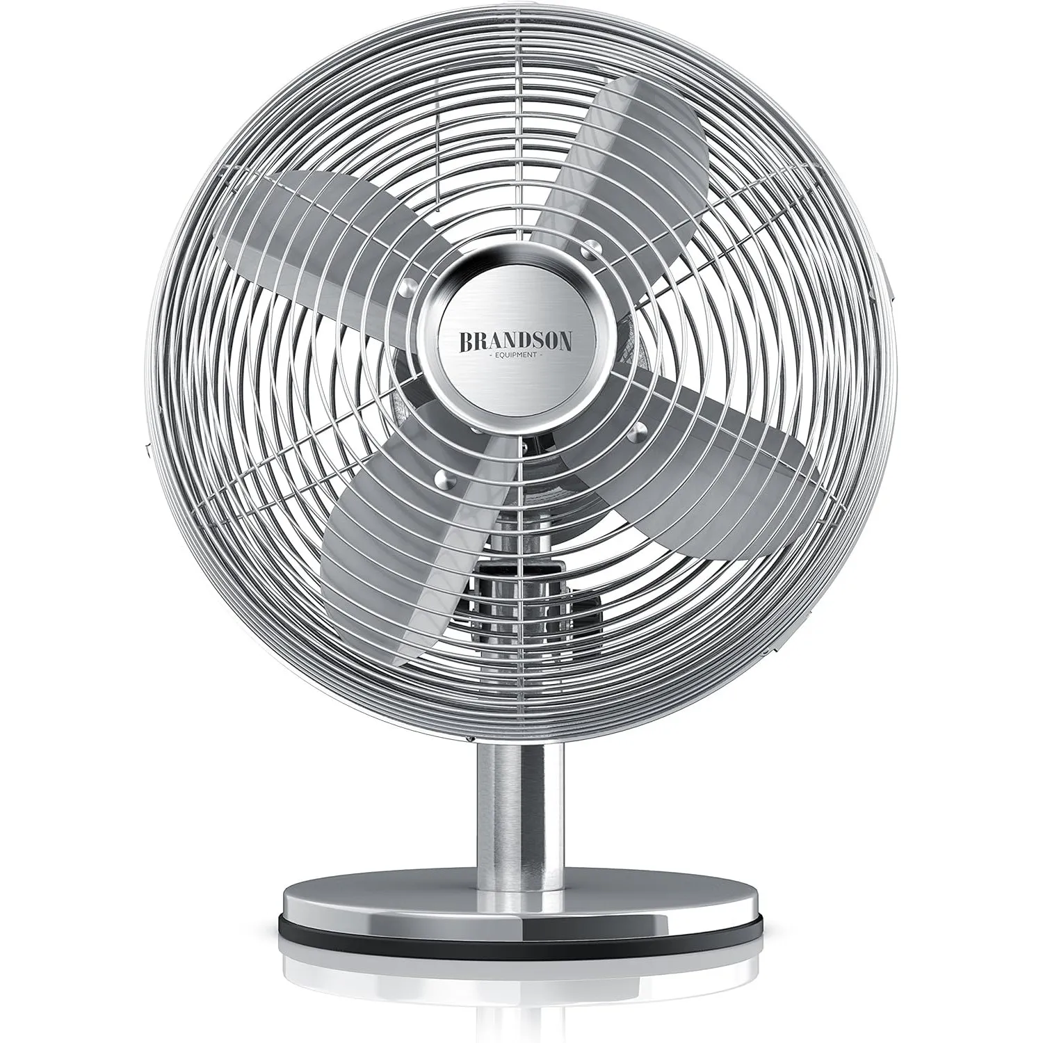 Brandson - Tischventilator Design Retro - Ventilator mit 3 Geschwindigkeitsstufen - mobiler Lüfter - Oszillation 80°, N…