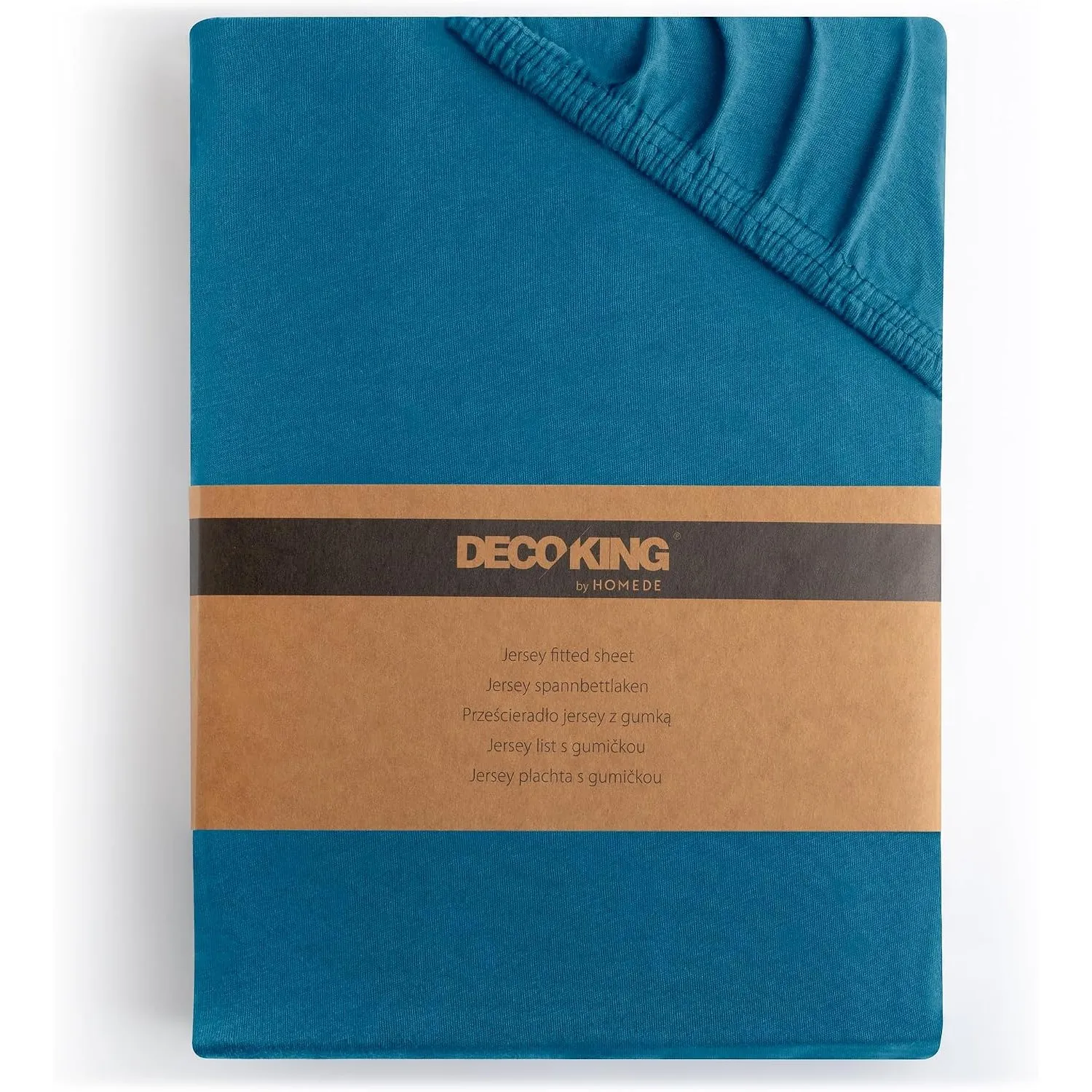 DecoKing Spannbettlaken 120x200 140x200 cm 100% gekämmte Baumwolle Blau Spannbetttücher Jersey Boxspringbett Amber 120 …