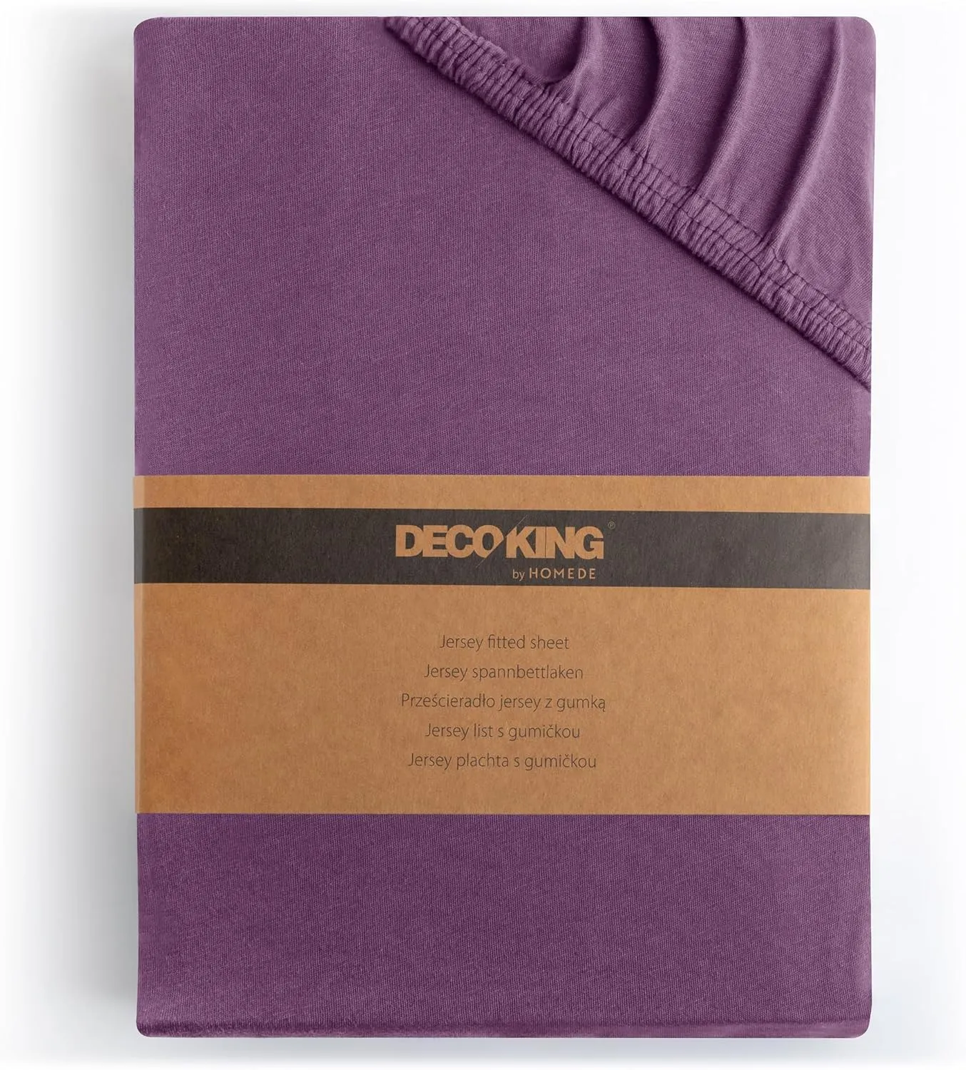 DecoKing Spannbettlaken 140x200 160x200 cm 100% gekämmte Baumwolle Pflaume Violett Spannbetttücher Jersey Boxspringbett…