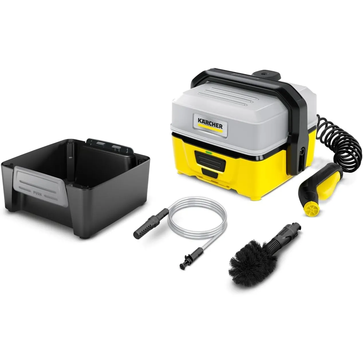Kärcher Mobile Outdoor Cleaner OC 3 Adventure Box (Wassertankvolumen: 4 l, Lithium-Ionen-Akku, Abnehmbarer Wassertank, …
