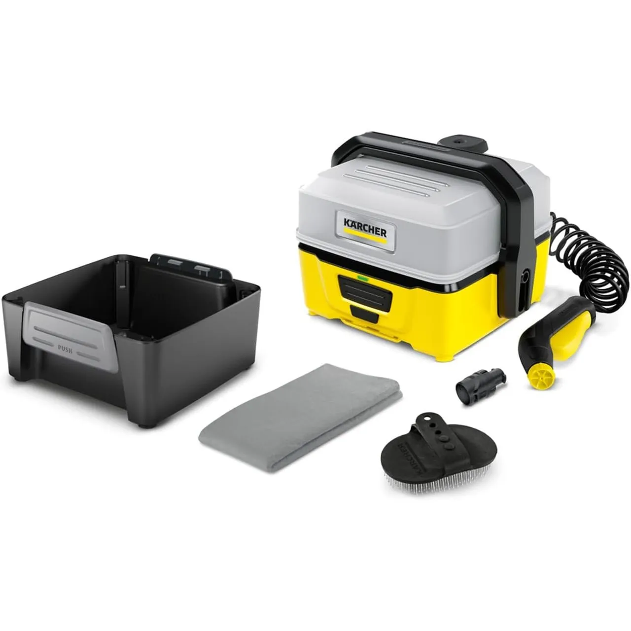 Kärcher Mobile Outdoor Cleaner OC 3 Pet Box (Wassertankvolumen: 4 l, Lithium-Ionen-Akku, Abnehmbarer Wassertank, schone…