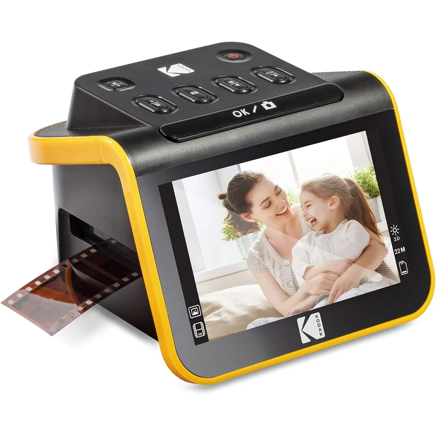 KODAK Slide N SCAN Film und Slide Scanner mit 5 Zoll LCD-Bildschirm, Schwarz