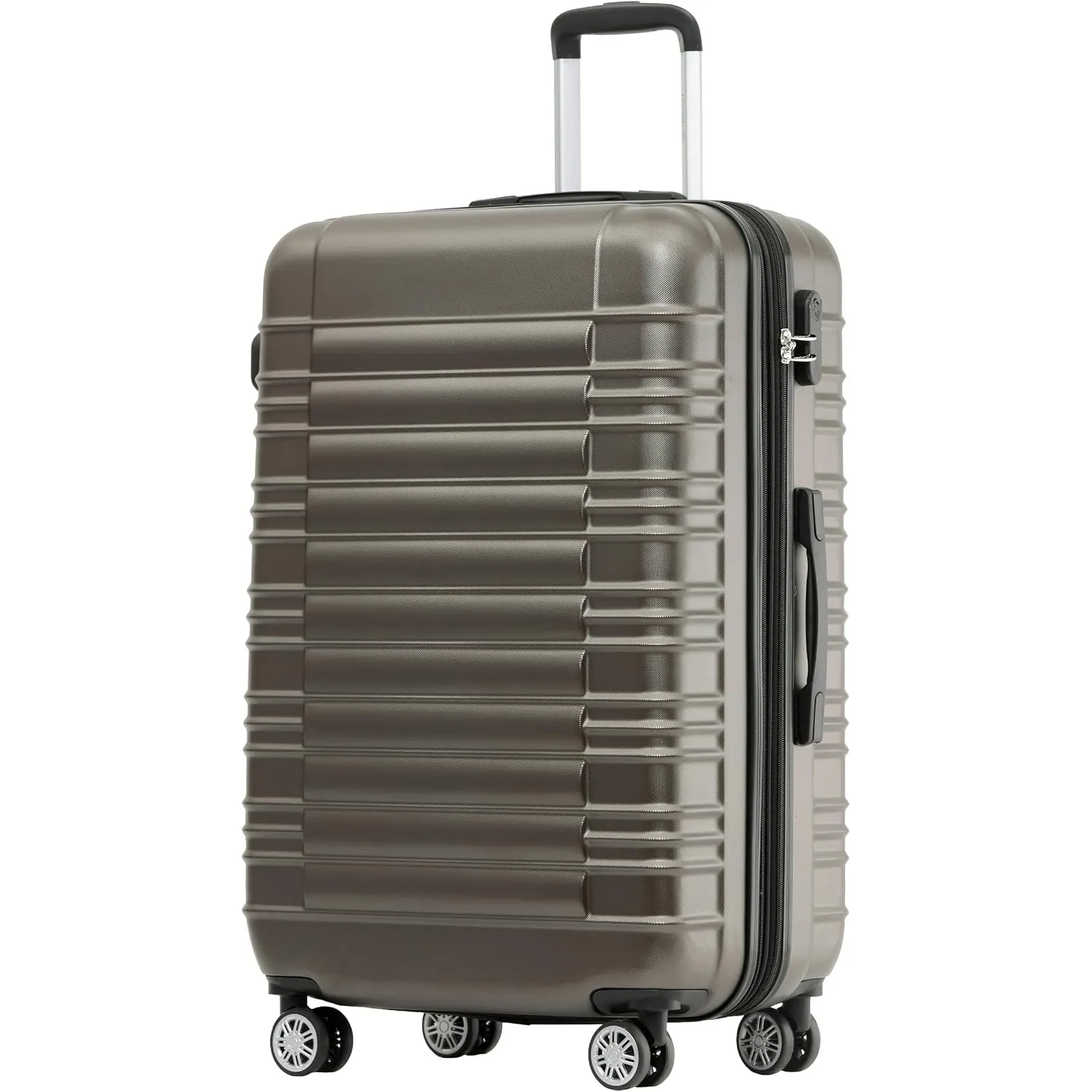BEIBYE Reisekoffer 2088 Hartschalekoffer Gepäck Koffer Trolley Bordcase Handgepäck M in 14 Farben (Coffee)