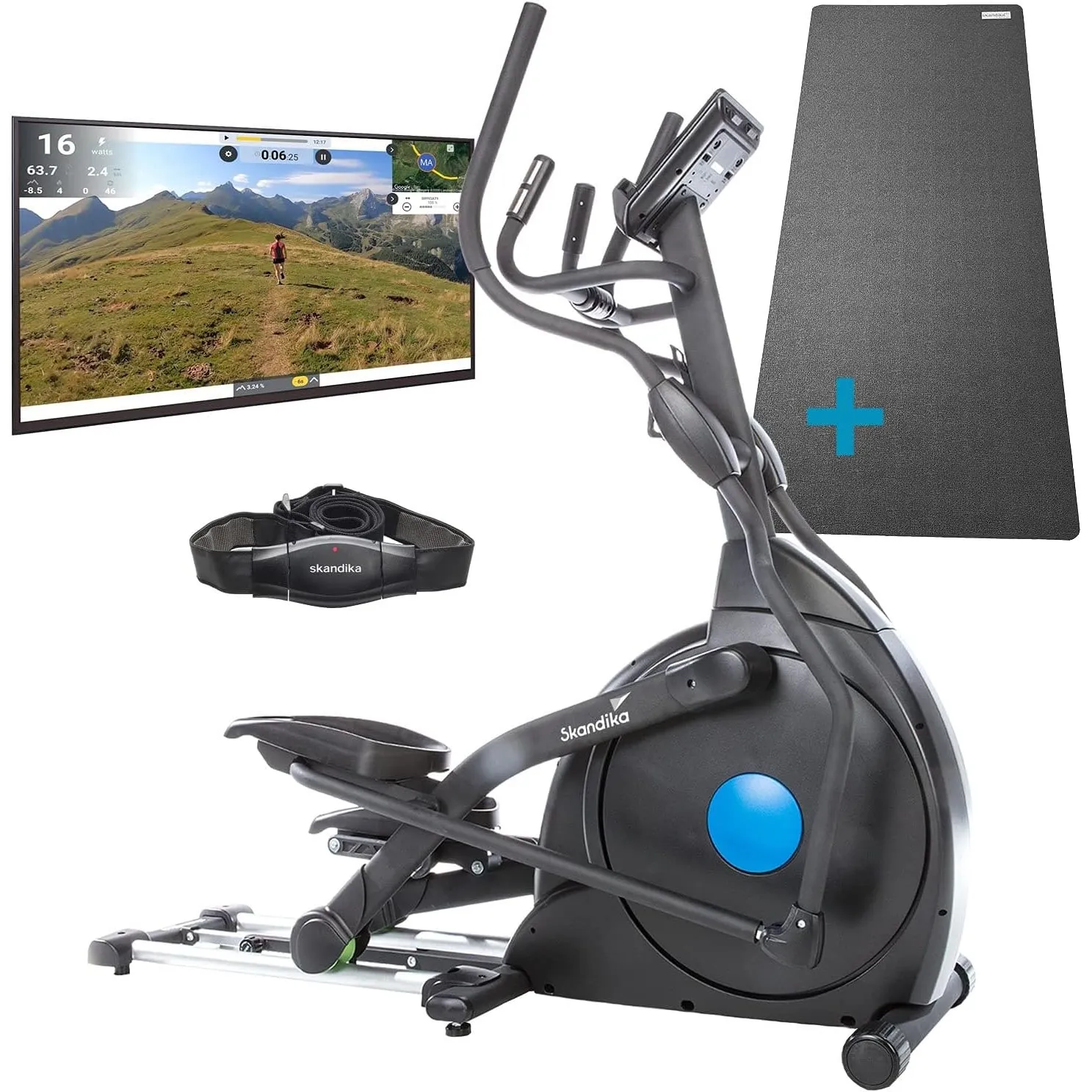 Skandika Crosstrainer für Zuhause Carbon Champ