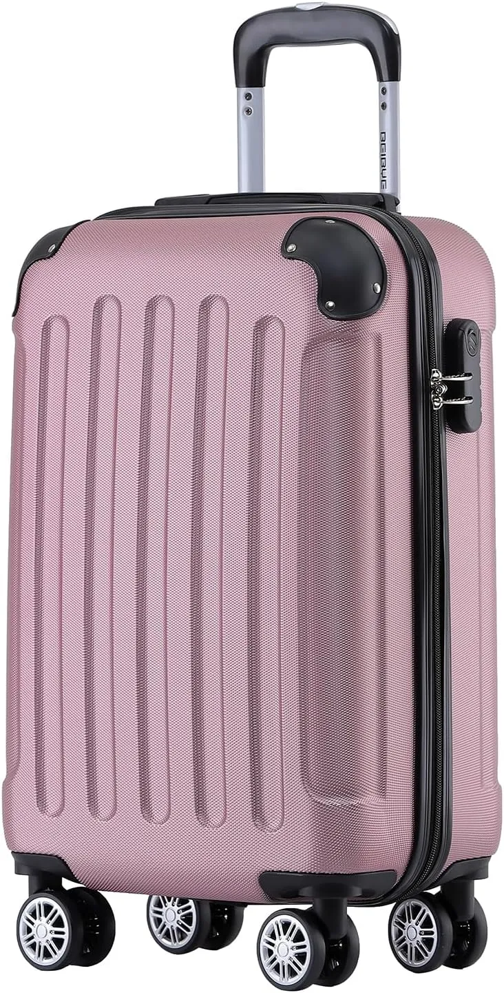 BEIBYE Hard Shell Suitcase, Trolley Suitcase, Travel Suitcase, Security Combination Lock, Twin Wheels, ABS Material, Ha…