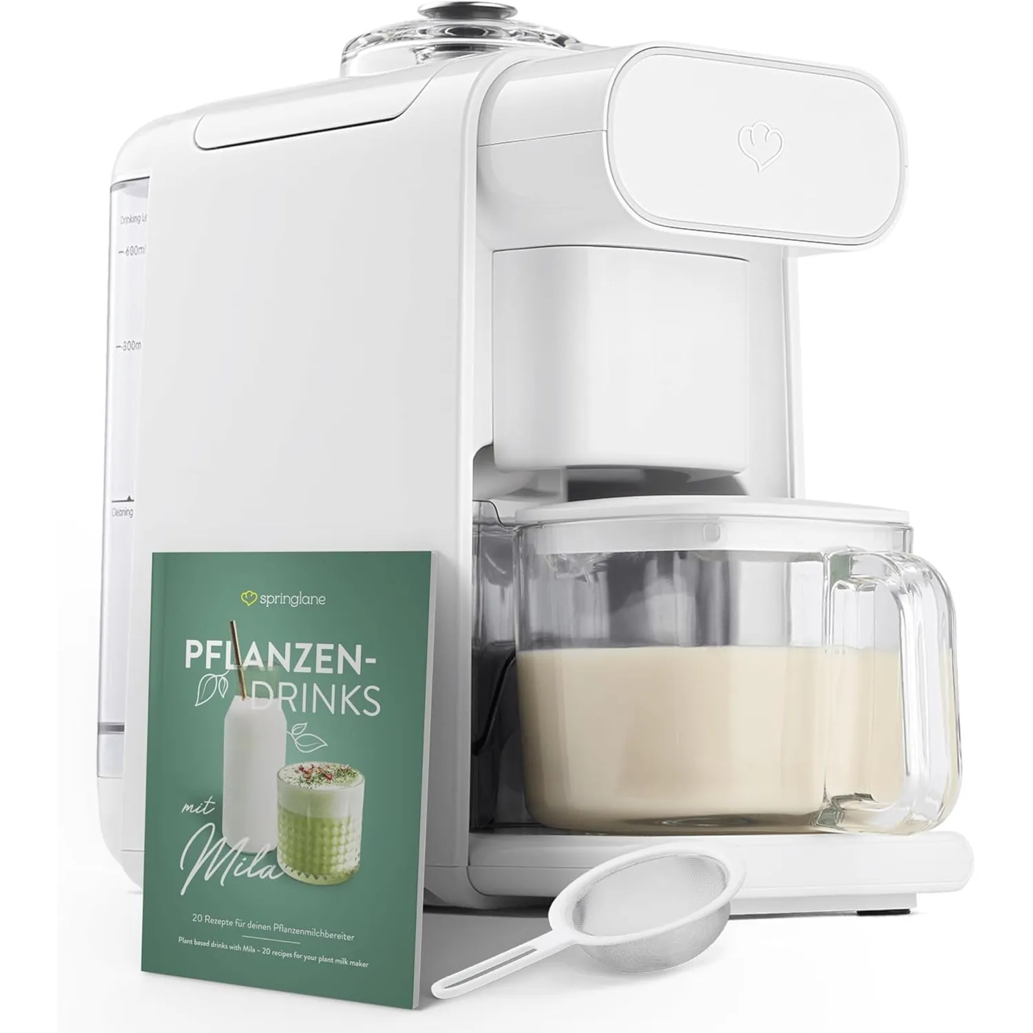 Springlane Pflanzenmilchbereiter Mila 600ml – 6 Programme + automatischer Reinigungsfunktion – LED-Touch-Display inkl. …