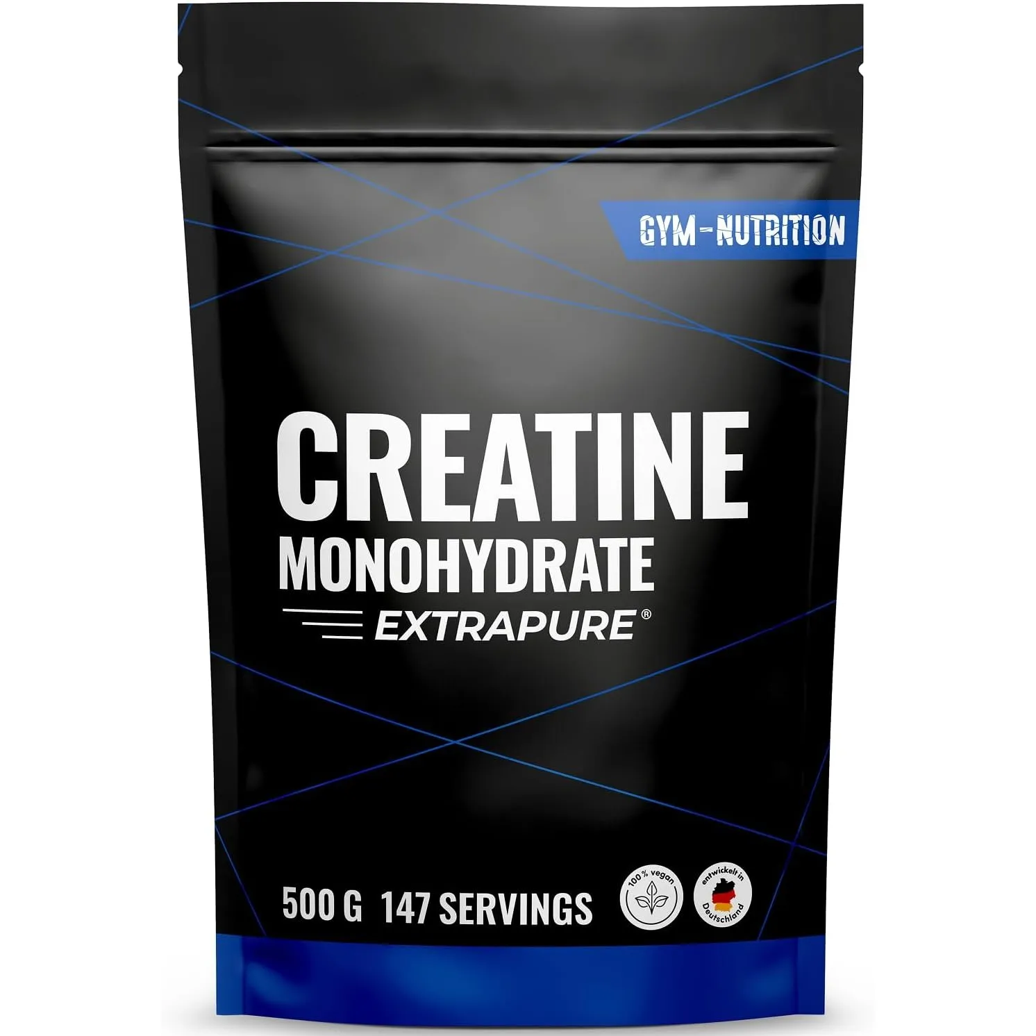 Creatin Monohydrat Pulver – 500g – Mikronisierte Qualität