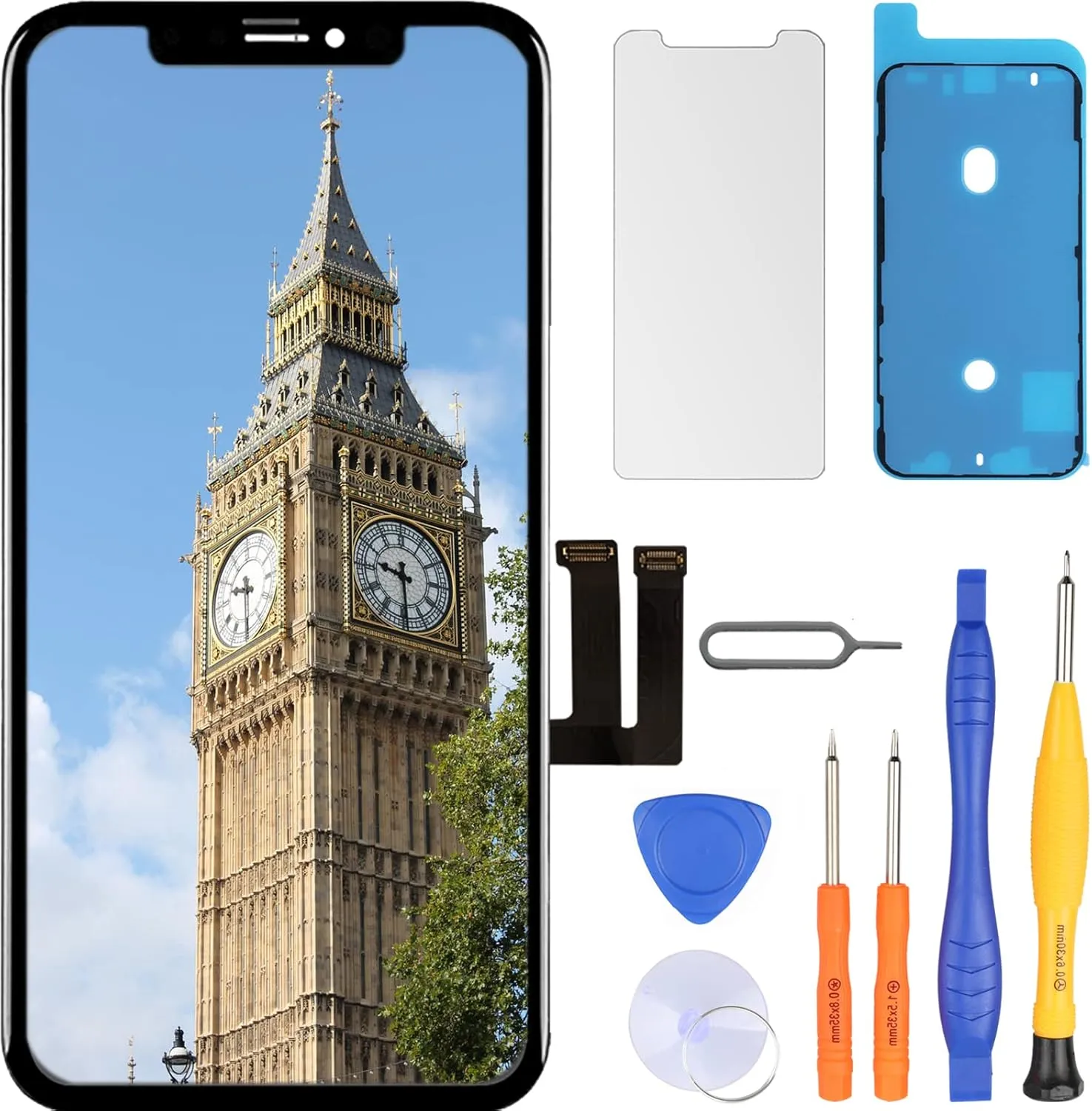 LL TRADER Display for iPhone 11 LCD 6.1 Inch Screen Replacement FHD Touchscreen 3D Touch Digitizer Frame Assembly and R…