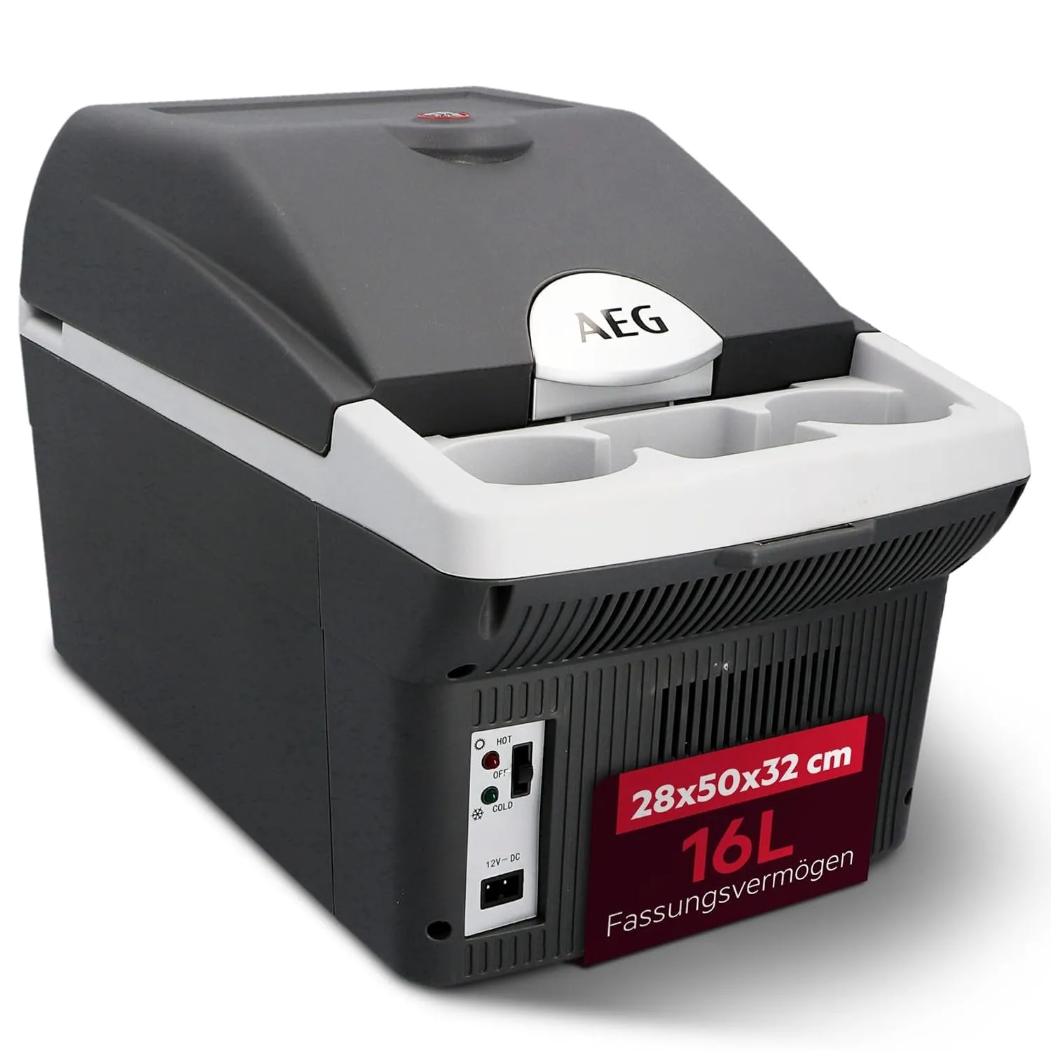 AEG Automotive Board-Bar BK 16 Thermoelektrische Kühl- und Warmhaltebox 16 Liter, 12 Volt für Auto und Steckdose, ansch…