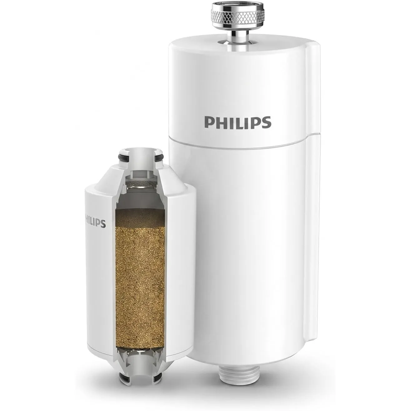 Philips Water - Inline-Duschfilter - Reduziert Chlor um bis zu 99 Prozent, Geeignet für alle Duschschläuche und Wasserh…