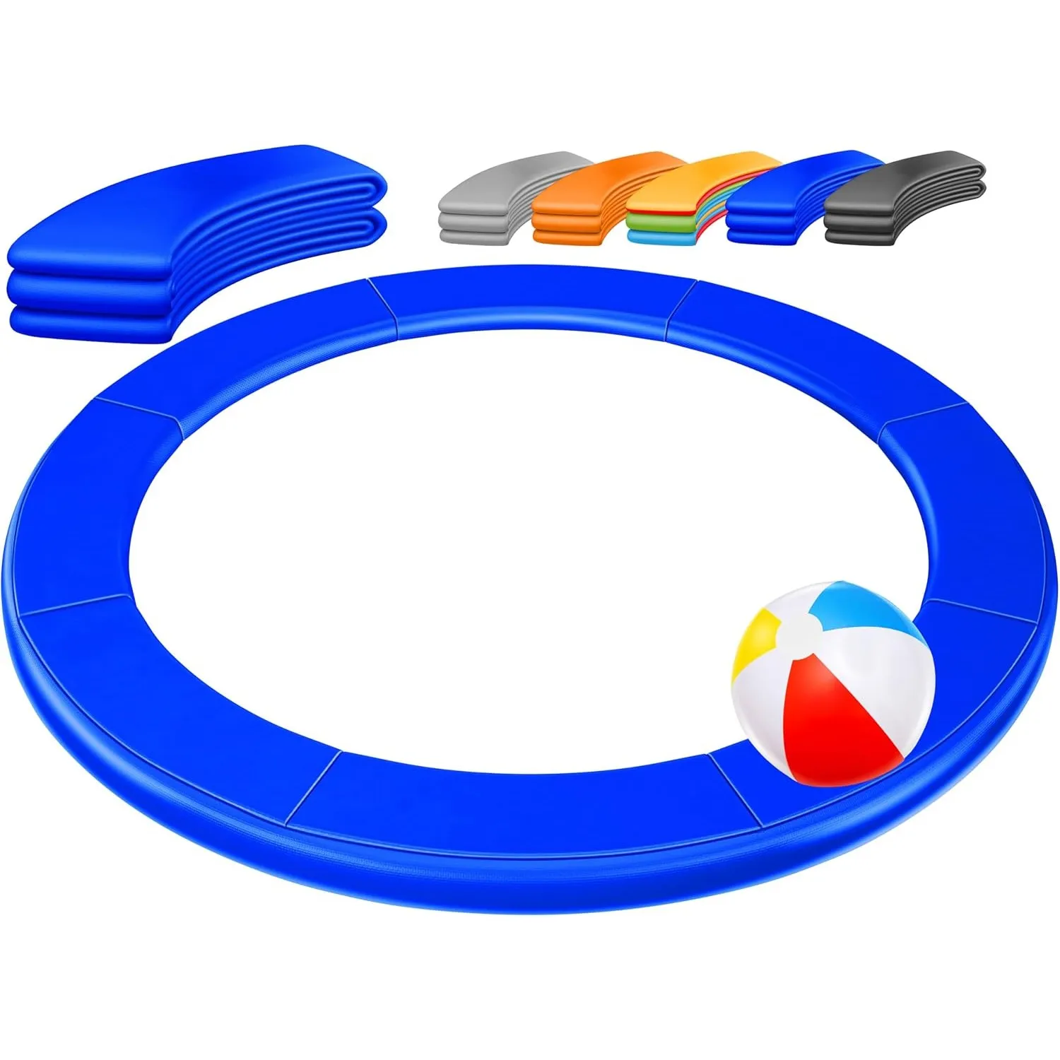 KESSER® - Trampolin Randabdeckung Ø 244, 305, 366, 426 cm, 30cm breit 100% UV-beständig reißfest Federabdeckung inkl. B…