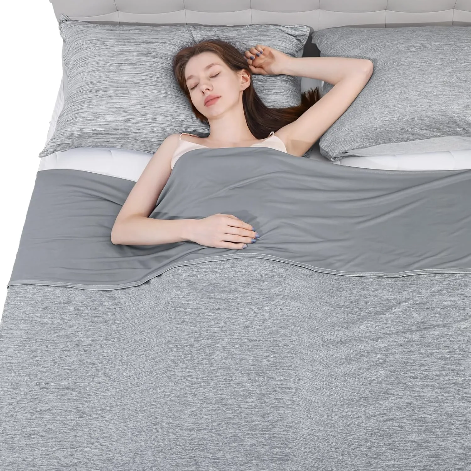 Elegear 2 in1 microfiber self-cooling blanket, cooling blanket, cotton soft blanket, warm sofa blanket, travel blanket,…