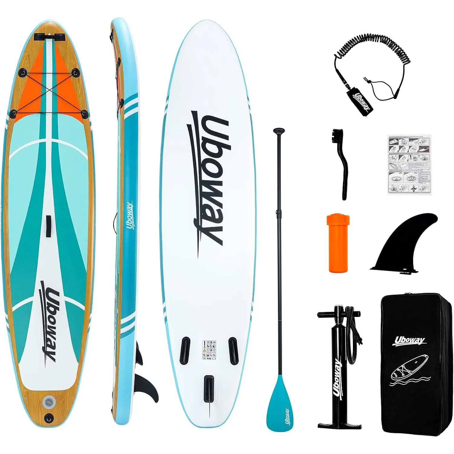 Signstek Stand Up Paddling Board Aufblasbares SUP Board Set Aufblasbar Paddle Surfboard Stabiles Leichtgewicht Komplett…