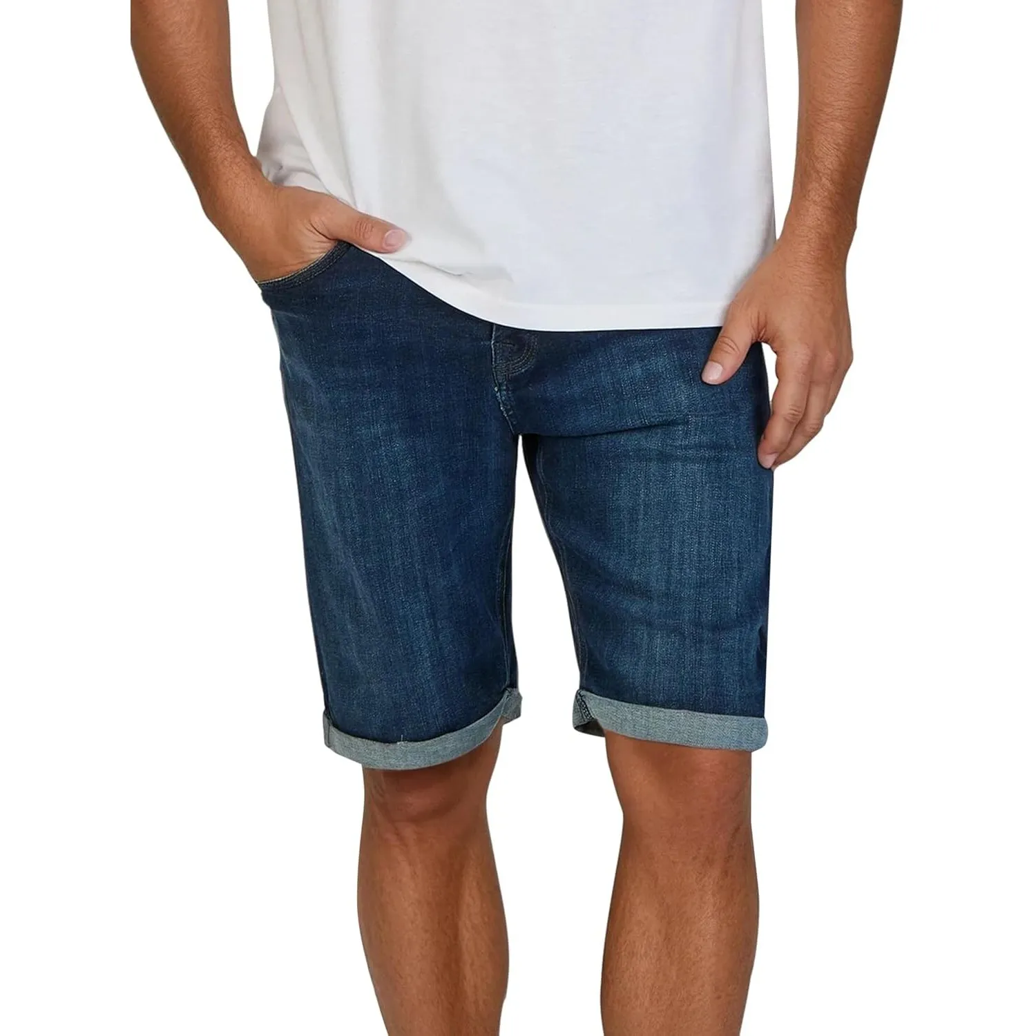 LTB Jeans Shorts Herren Stretch Kurz Slim Fit Corvin Kurze Hosen Bermuda Sommer Denim Einfarbig Blau Grau Schwarz S M L…