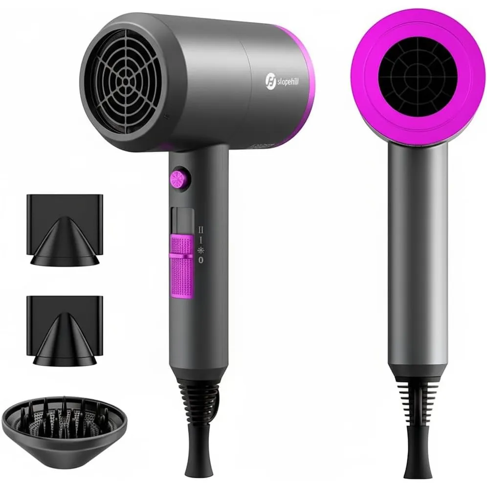 Ionen Föhn AC Motor 1800W Haartrockner slopehill Schnelltrocknen Hair Dryer