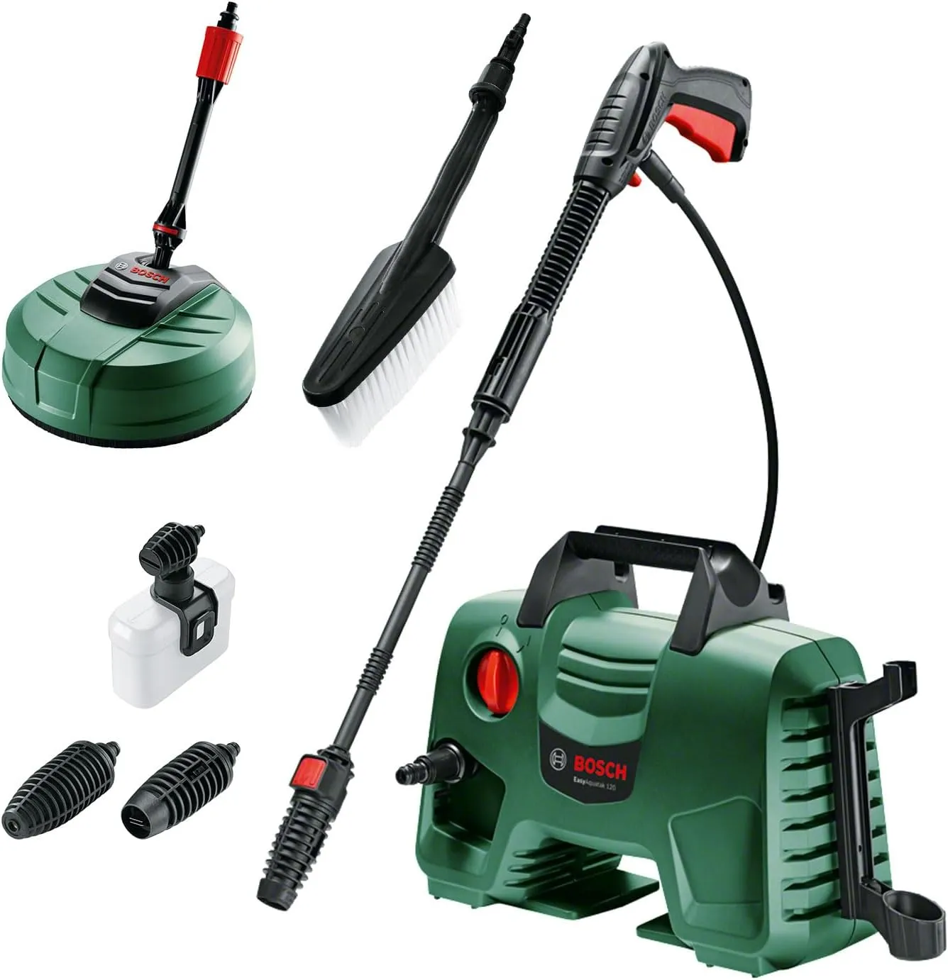 Bosch Home and Garden Hochdruckreiniger EasyAquatak 120 Premium Kit (1500 W, Haus-und Auto-Kit enthalten, max. Förderme…