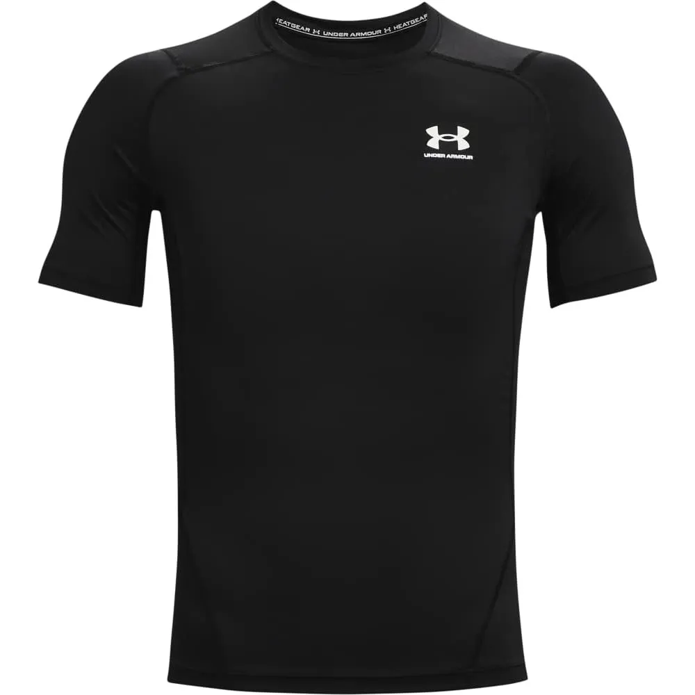 Under Armour Herren UA HG Armour Comp SS, kurzärmliges Funktionsshirt, schnelltrocknendes T-Shirt mit Kompressionspassf…