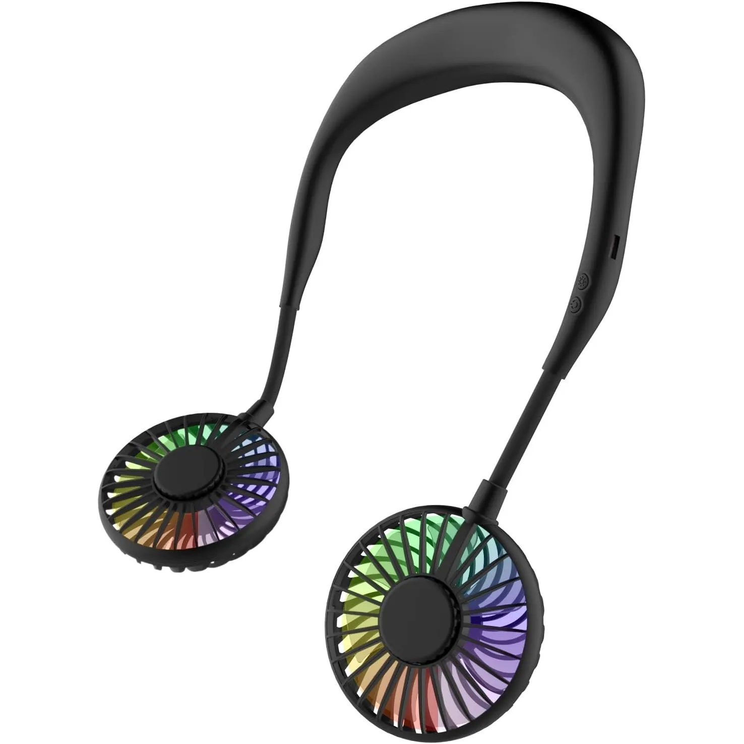 Nackenventilator, tragbarer Mini-USB-Ventilator, tragbarer Hals-Ventilator, wiederaufladbar, Luftkühler mit doppeltem K…