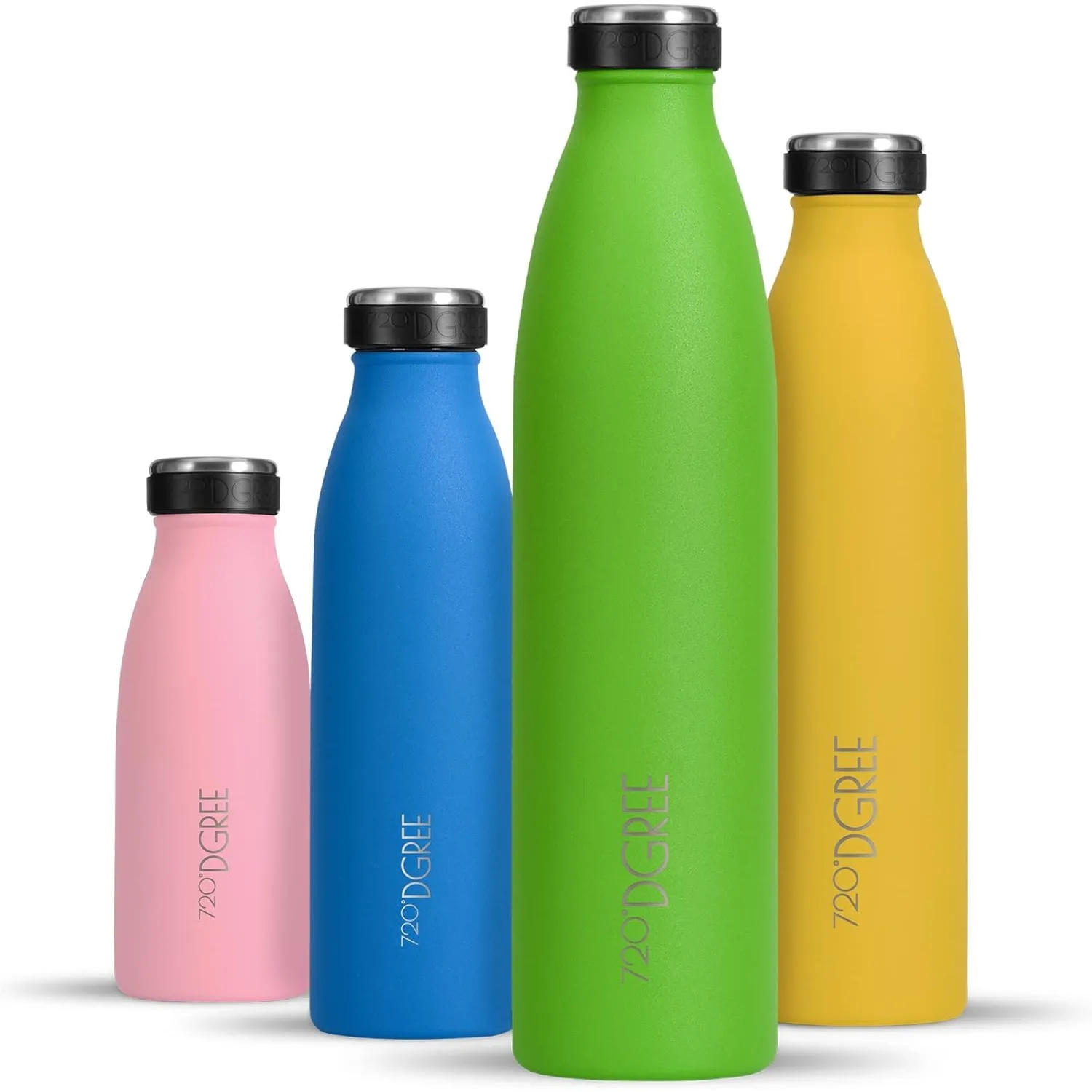 720°DGREE Edelstahl Trinkflasche “milkyBottle” - 750ml - BPA-Frei, Auslaufsicher, Kohlensäure geeignet - Thermosflasche…
