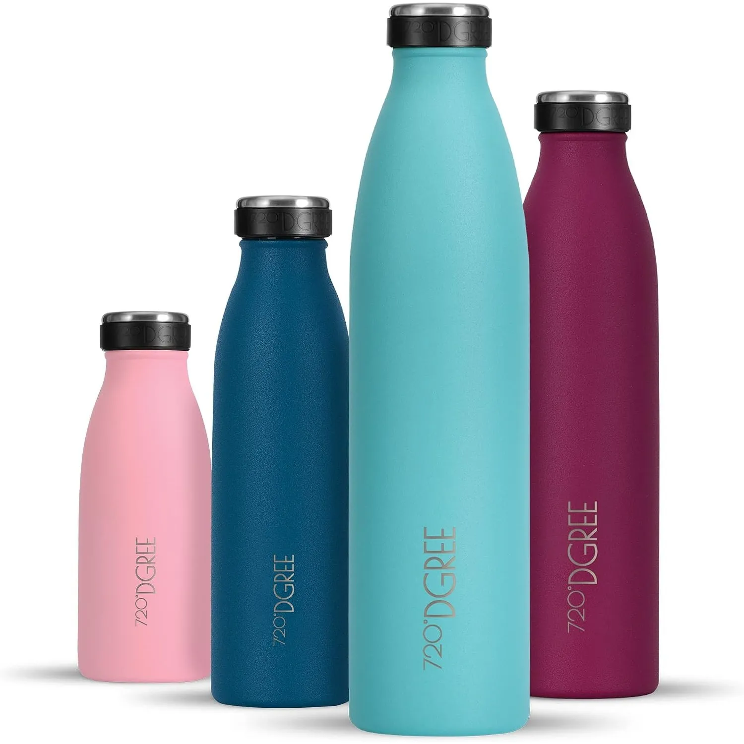 720°DGREE Edelstahl Trinkflasche “milkyBottle” - 750ml - BPA-Frei, Auslaufsicher, Kohlensäure geeignet - Thermosflasche…