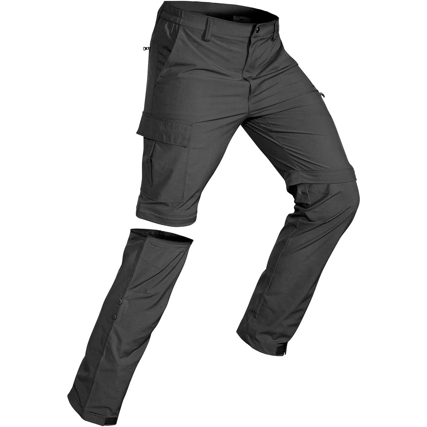 Wespornow Herren Zip-Off-Wanderhose-Abnehmbar-Trekkinghose, Atmungsaktiv Outdoorhose Arbeit Hosen Schnell Trockend Somm…