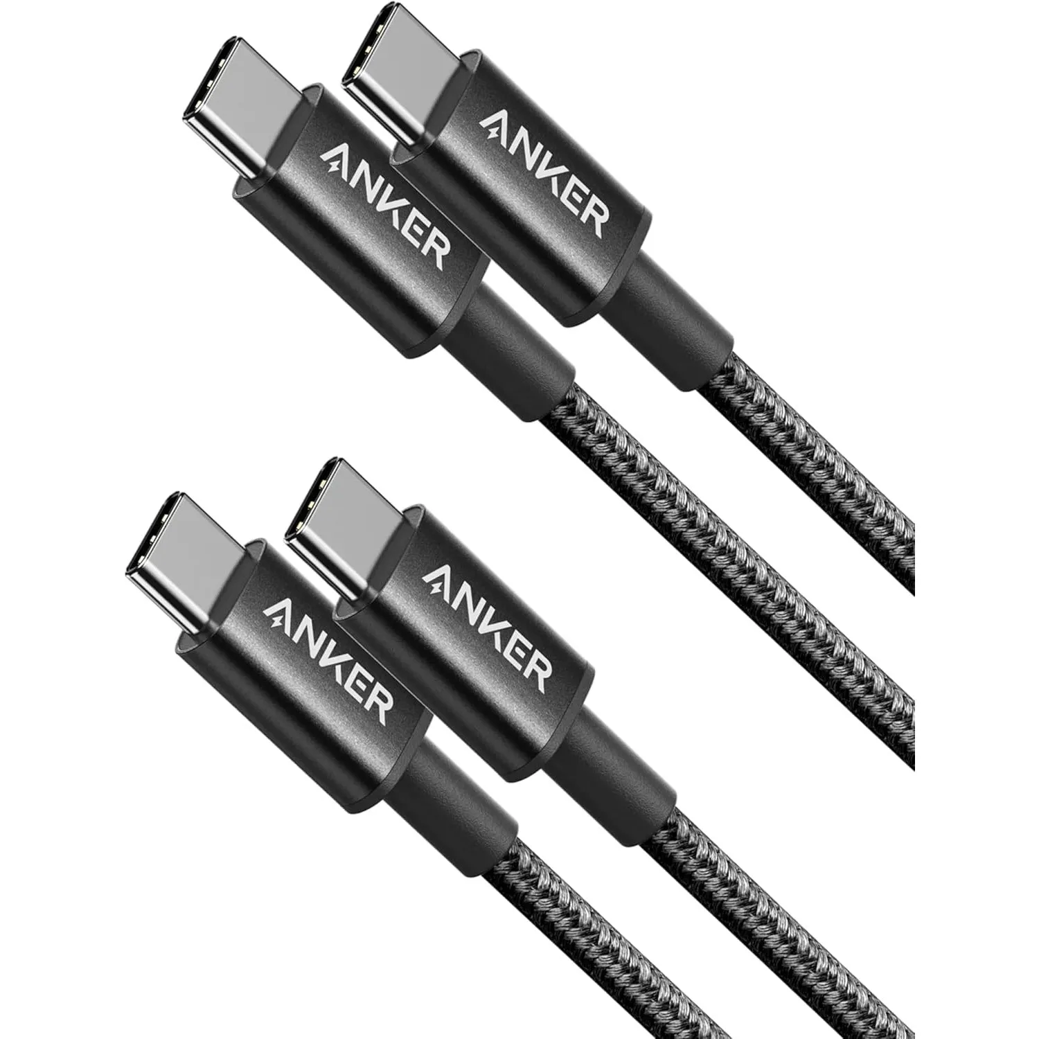 Anker USB C Kabel, [2 Stück 1m] 60W USB C auf USB C Kabel, PD 3.0 Ladekabel USB C für iPhone 17 Pro Max/16/15 Serie, Sa…
