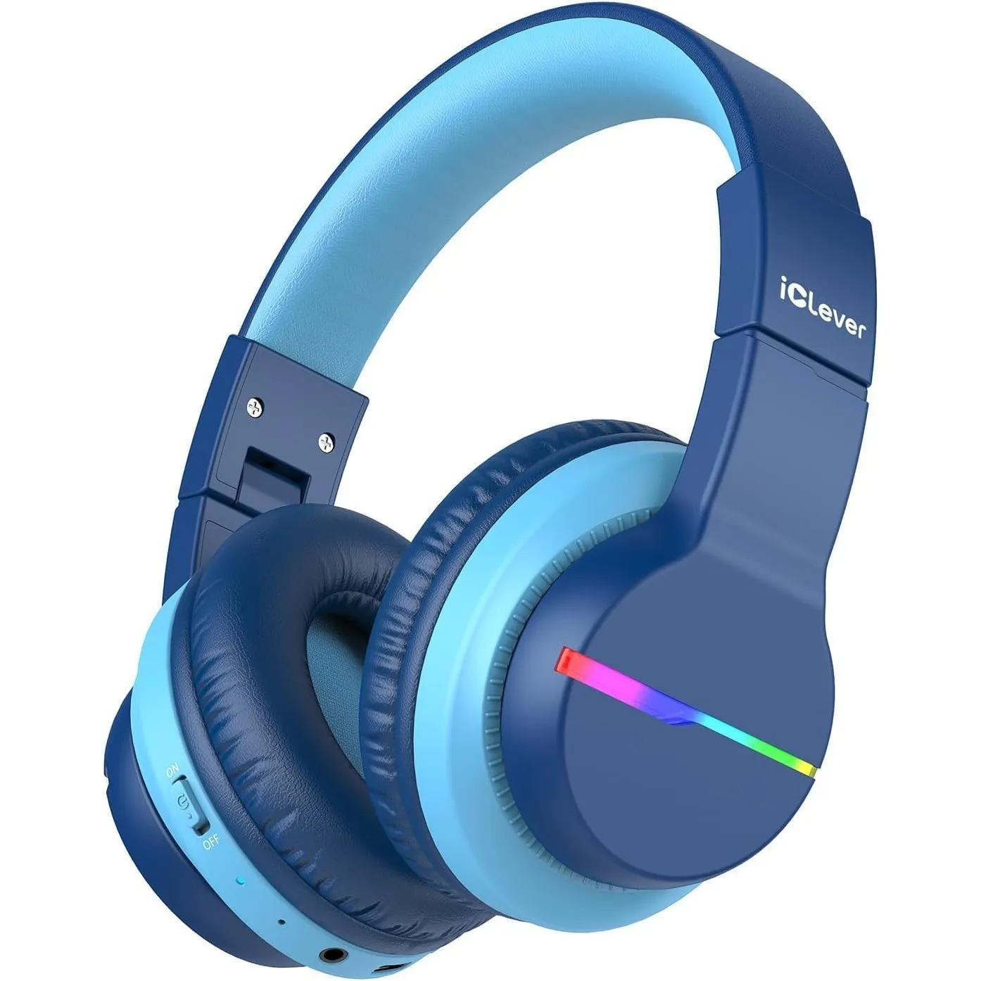 iClever BTH12 Bluetooth Kopfhörer Kinder LED Leuchten 85H Spielzeit Reisen