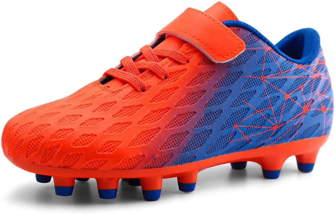 JABASIC Kids Firm Ground Fußballschuhe Jungen Mädchen Sportliche Fußballschuh