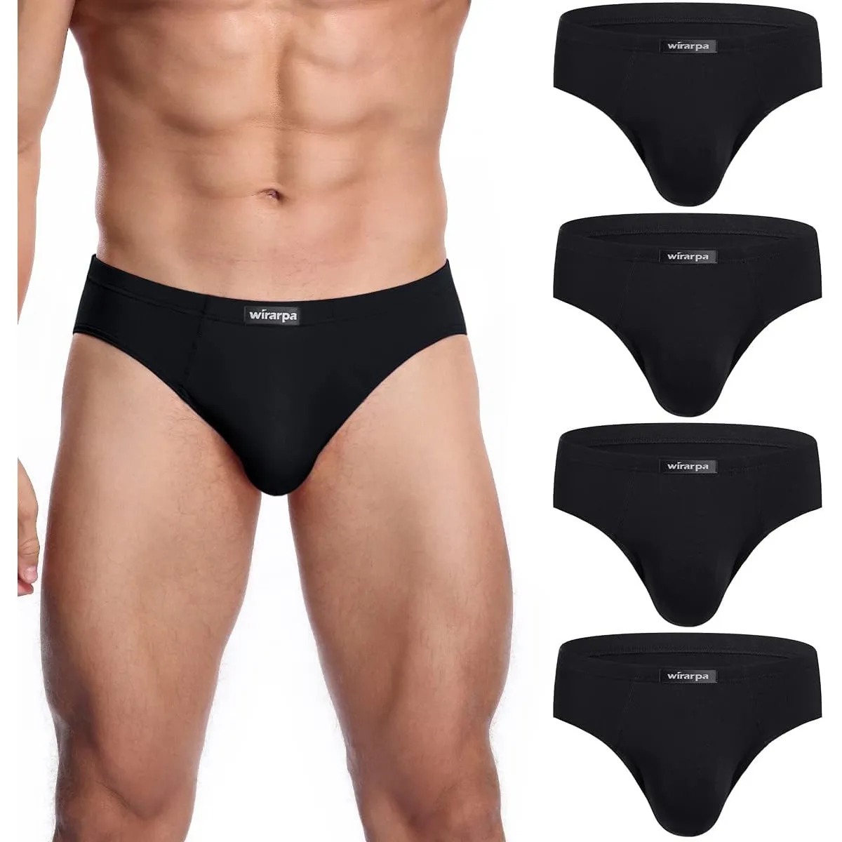 wirarpa Unterhosen Herren Slip Microfaser Männer Slips Stretcken Unterwäsche Größe S-XXXL