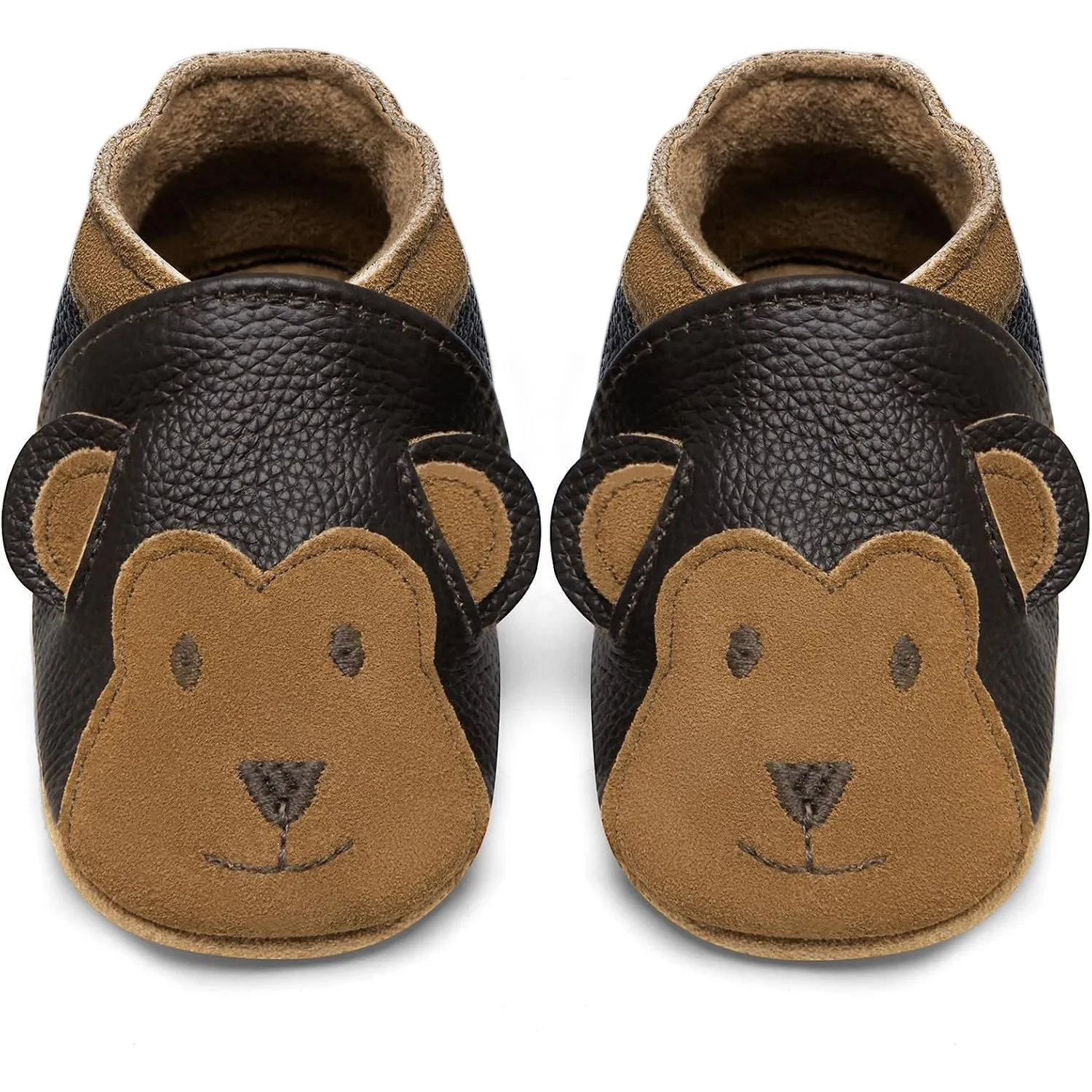 IceUnicorn Krabbelschuhe Baby Lauflernschuhe Jungen Mädchen Weicher Leder Babyhausschuhe Kleinkind Rutschfeste Ledersch…