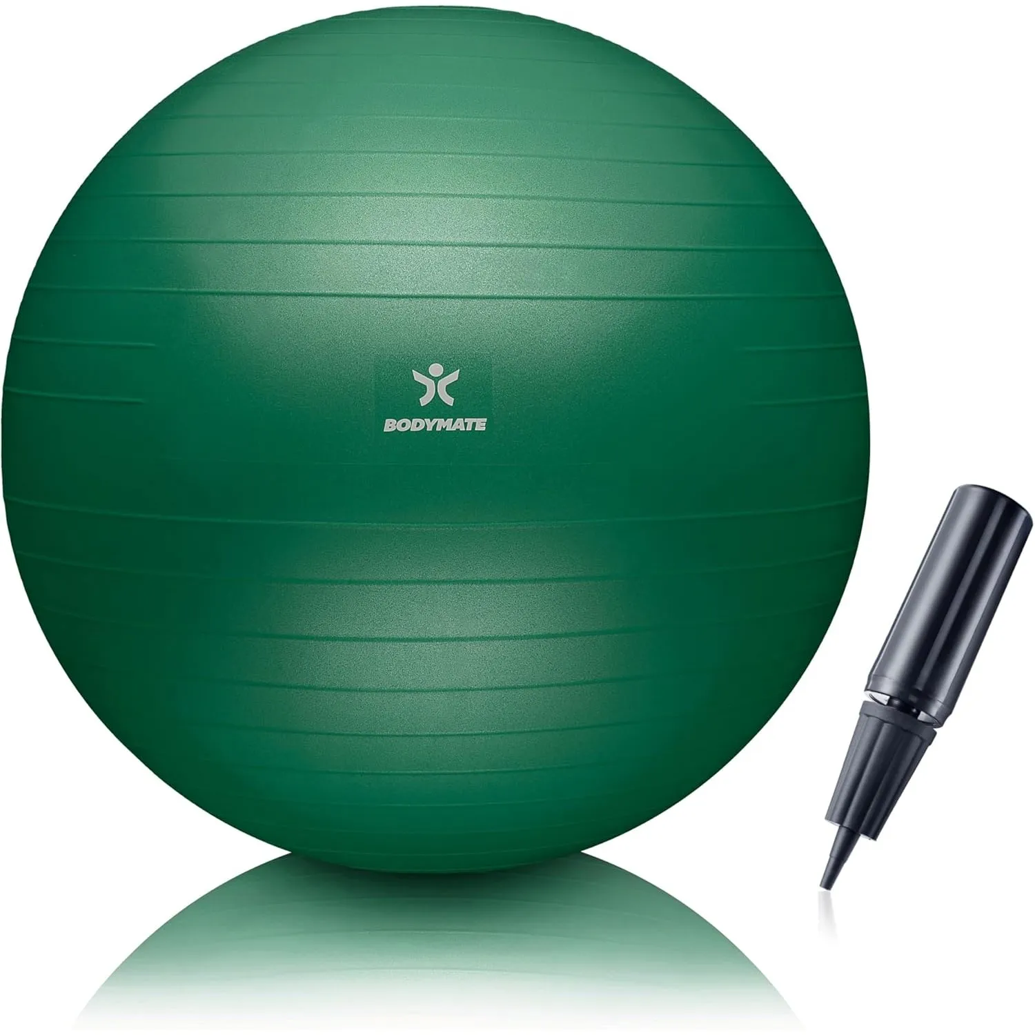 BODYMATE Gymnastikball Sitzball Trainingsball mit GRATIS E-Book inkl. Luft-Pumpe, Ball für Fitness, Yoga, Gymnastik, Co…