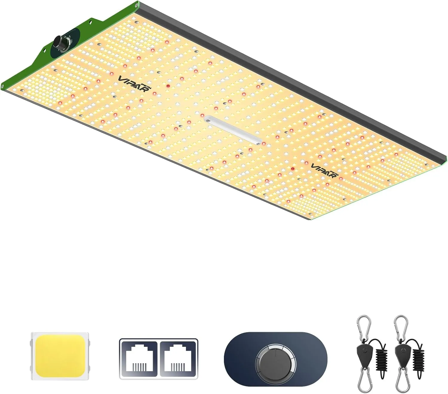 VIPARSPECTRA P2000 250w Grow Lampe,Pflanzenlampe Led Vollspektrum,Pflanzenlampen LED Grow Light mit Daisy-Chain 6 Level…