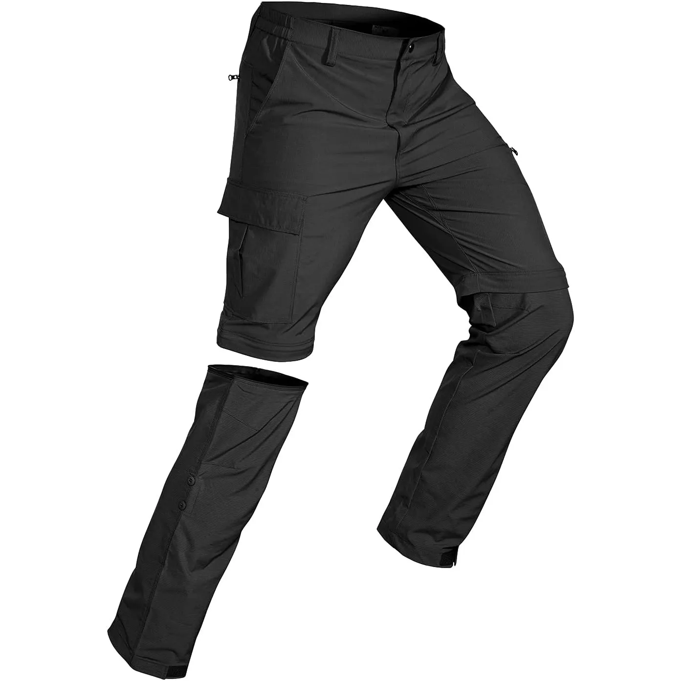 Wespornow Herren Zip-Off-Wanderhose-Abnehmbar-Trekkinghose, Atmungsaktiv Outdoorhose Arbeit Hosen Schnell Trockend Somm…