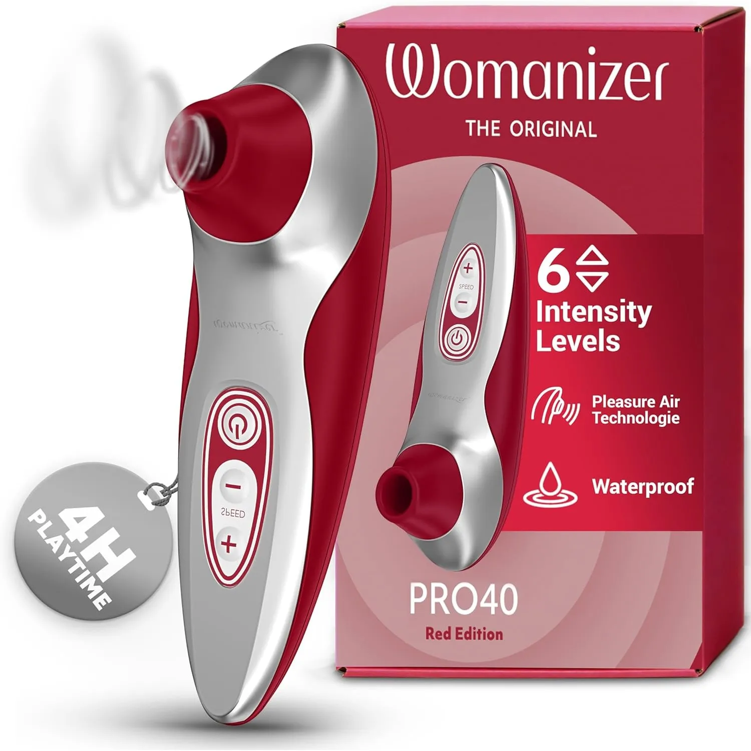 Womanizer Pro40 Klitoris Sauger Erotik Vibrator für Frauen Sex Spielzeug Dildo | Klitoris Stimulator Auflegevibrator mi…