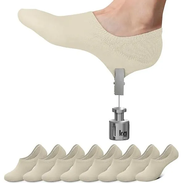 Falechay Sneaker Socken Damen Füßlinge Herren 8/16 Paar No Show Socken | Unsichtbare Socken,Anti Rutsch,Invisible,Unise…